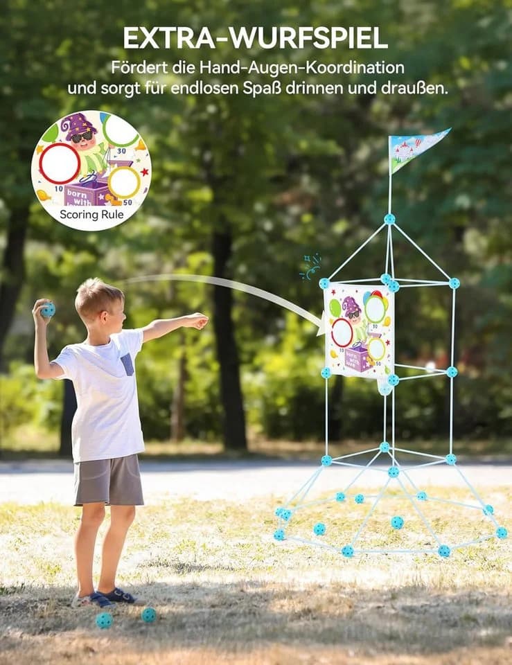 besrey Höhle Bauen Kinder – Grau Konstruktionsspielzeug
