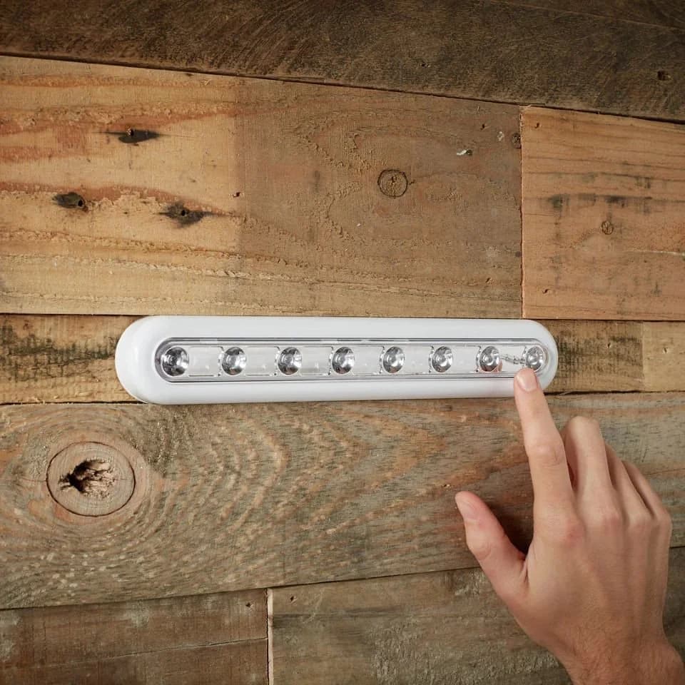 Lights4fun LED Schrankinnenraumbeleuchtung Touch Leuchtleisten 2er Set warmweiß