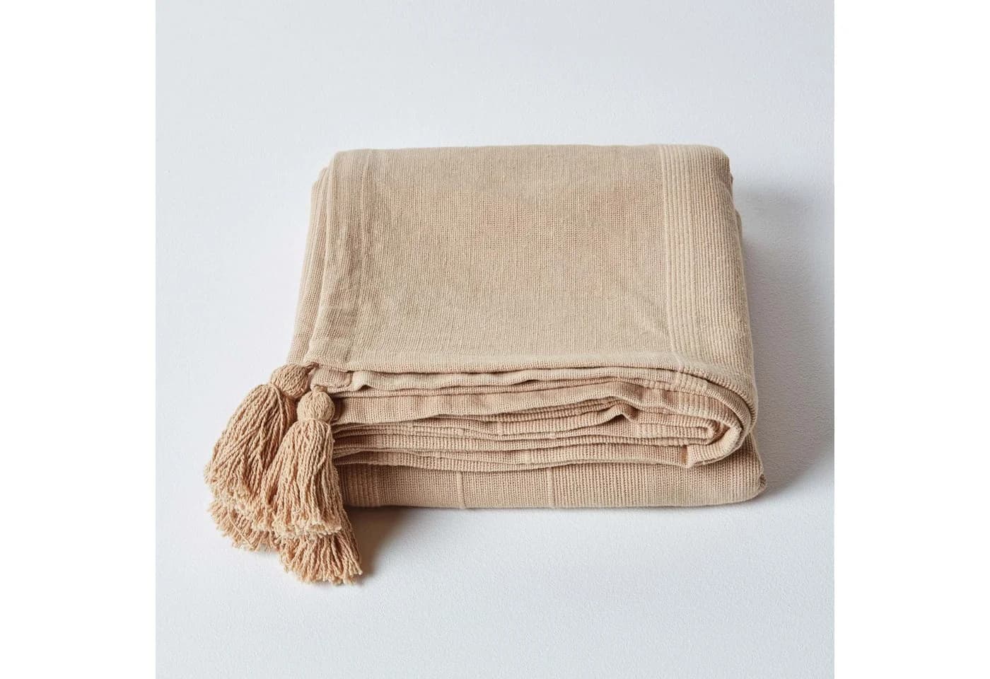 Tagesdecke Rajput-Serie, Baumwolle, beige, rosa, braun, 150x200 cm