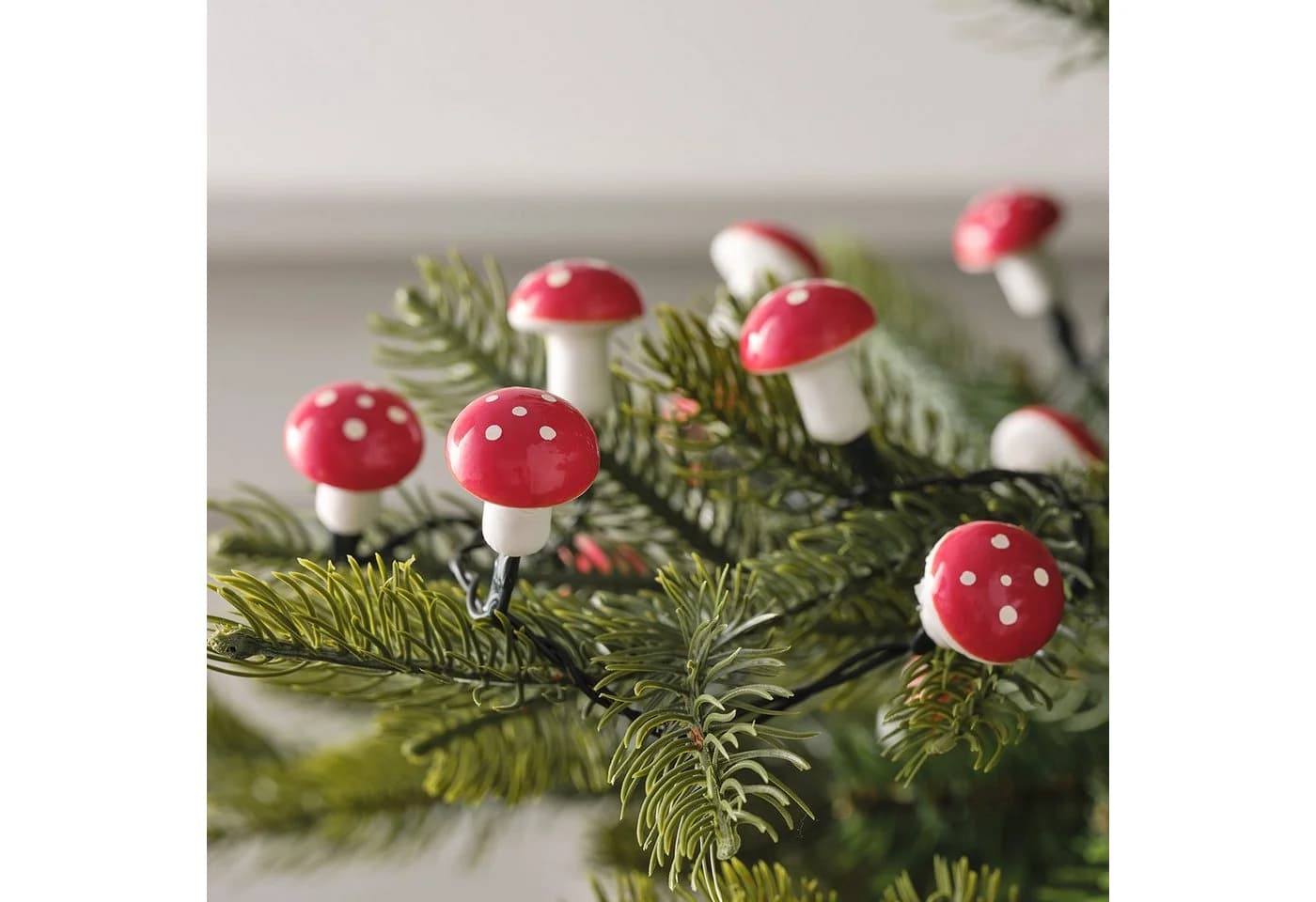 Lights4fun LED-Lichterkette 20er LED Fliegenpilze