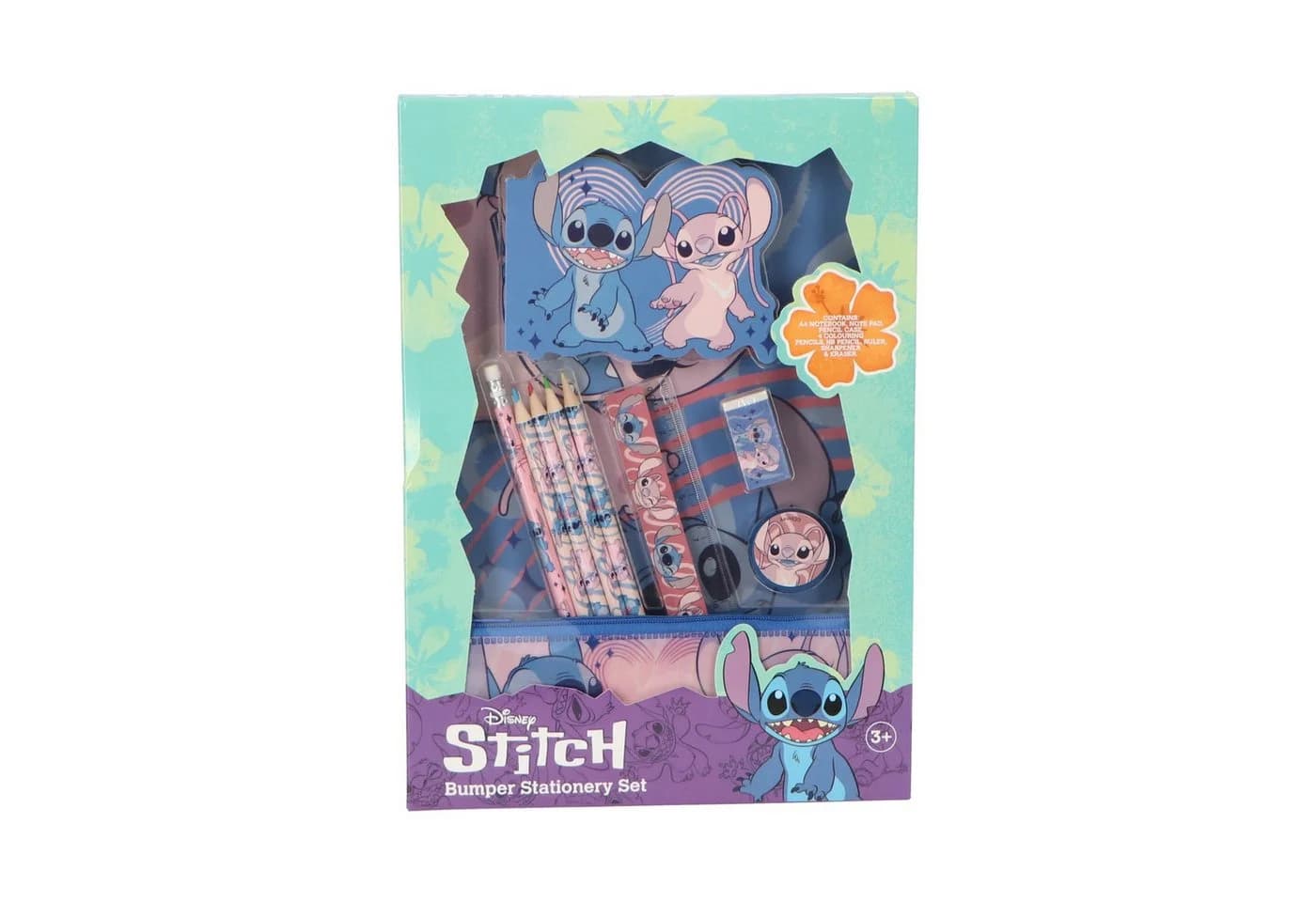 Lilo & Stitch Mehrfarbiges Schreibset mit bunten Stiften