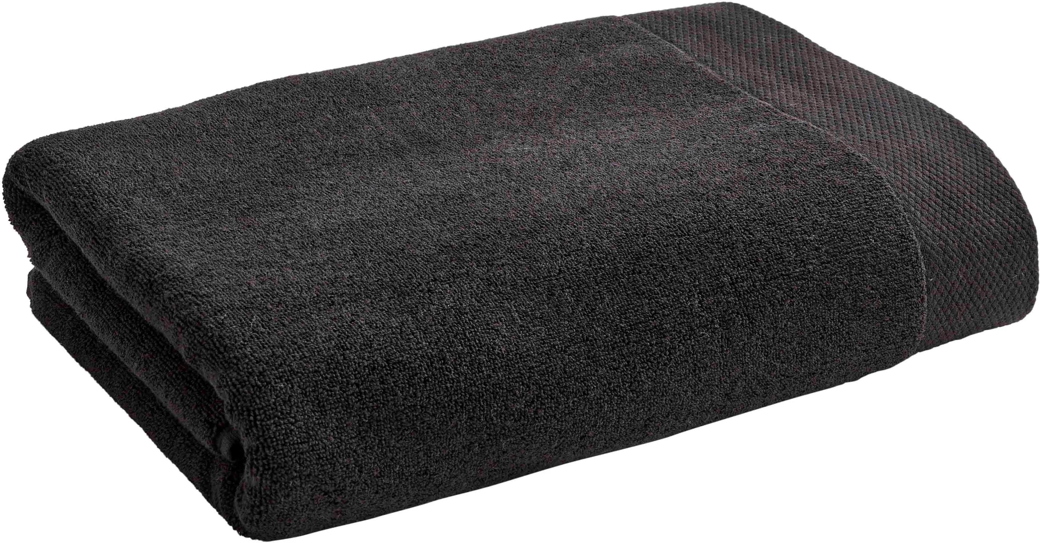 Christy Luxe Duschtücher Schwarz 2er Set Premium Qualität