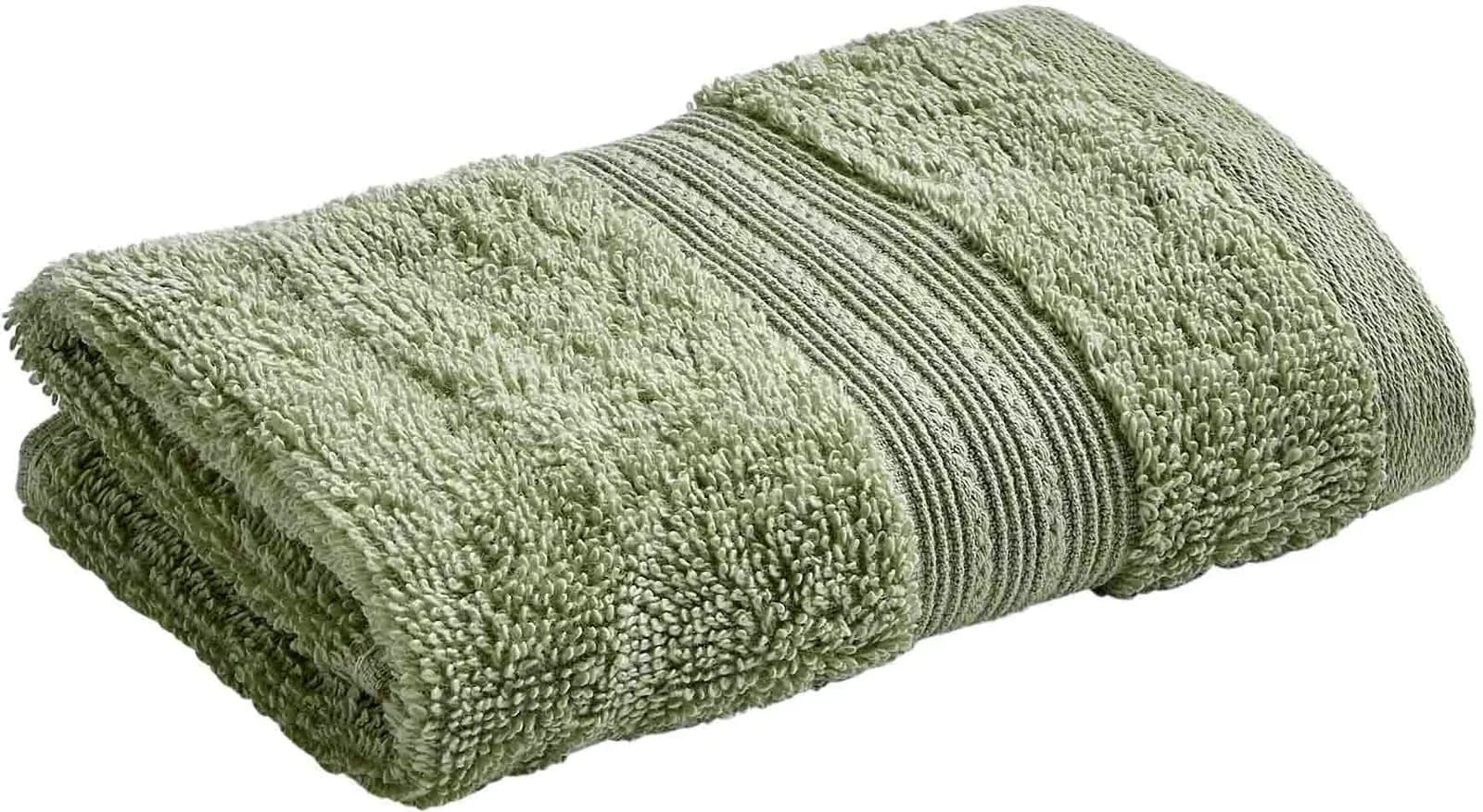 CHRISTY Organic Waschlappen 4er Set Grün Thyme Bio-Baumwolle