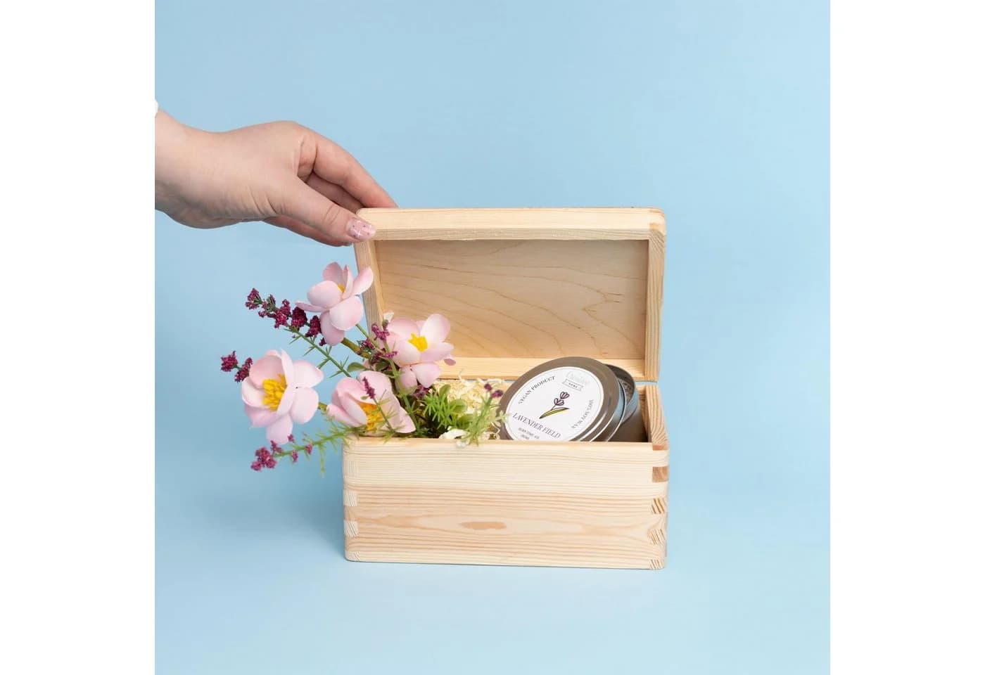 Creative Deco Aufbewahrungsbox Holzkiste mit Deckel