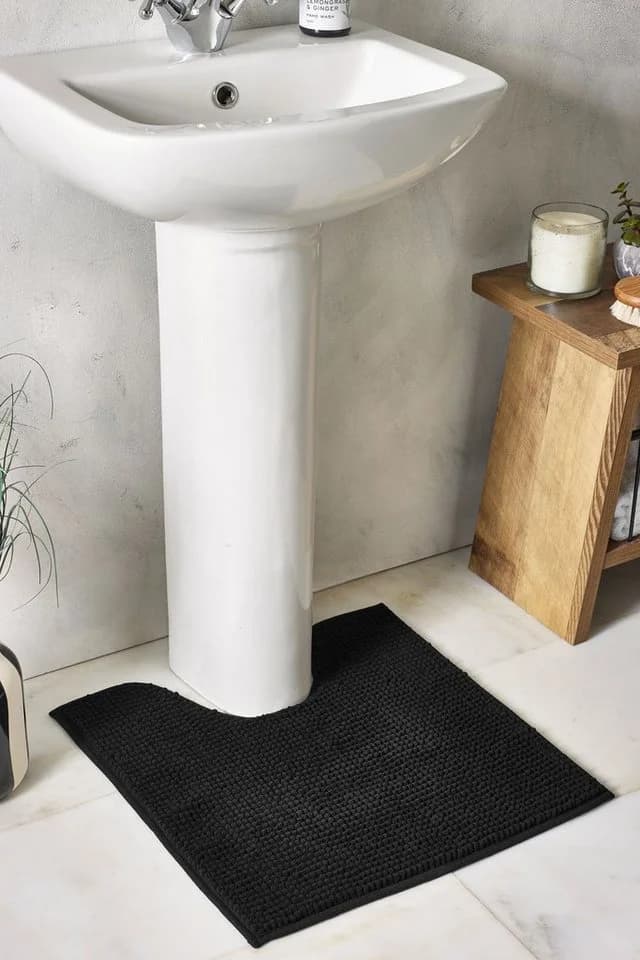 Next Badematte Genoppter Toilettenvorleger Schwarz