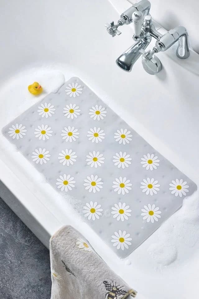 Next Badematte Duschmatte Kunststoff Gänseblümchen-Design PVC
