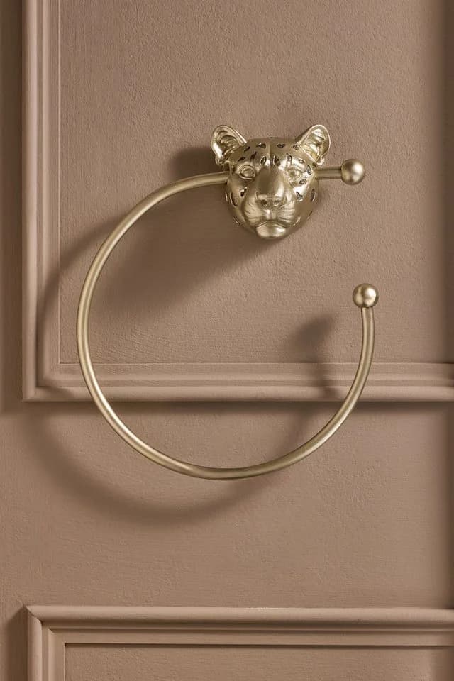 Next Handtuchring mit Geparddesign in Gold