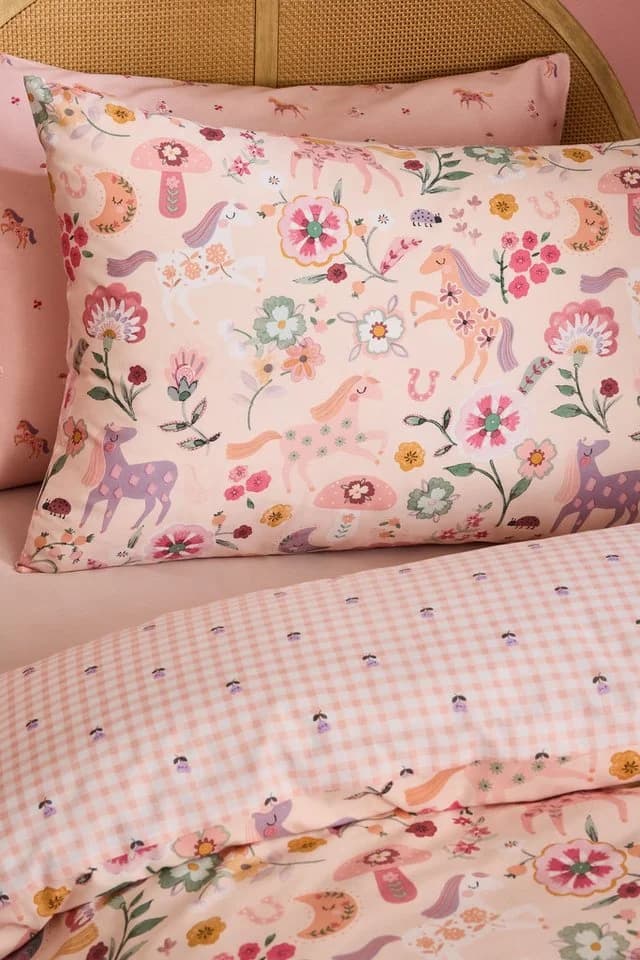 Next Bett-Set Rosa 2er-Set mit Kissenbezug Baumwolle Polyester