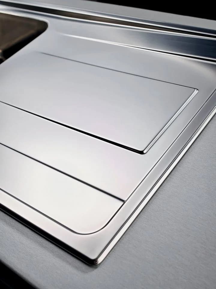 PYRAMIS Edelstahlspüle Überbau 100cm Silber
