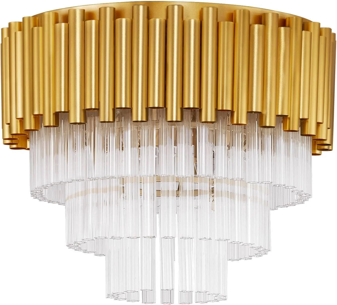 NOVA LUCE Deckenleuchte MAGNOLIA Gold 5-Lichtquellen