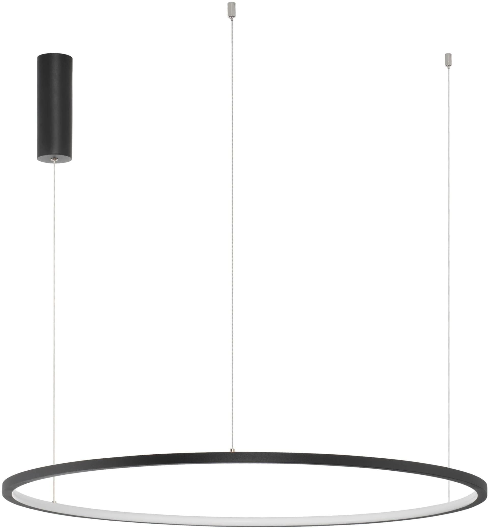 NOVA LUCE LED-Hängeleuchte TARQUIN Schwarz Höhenverstellbar