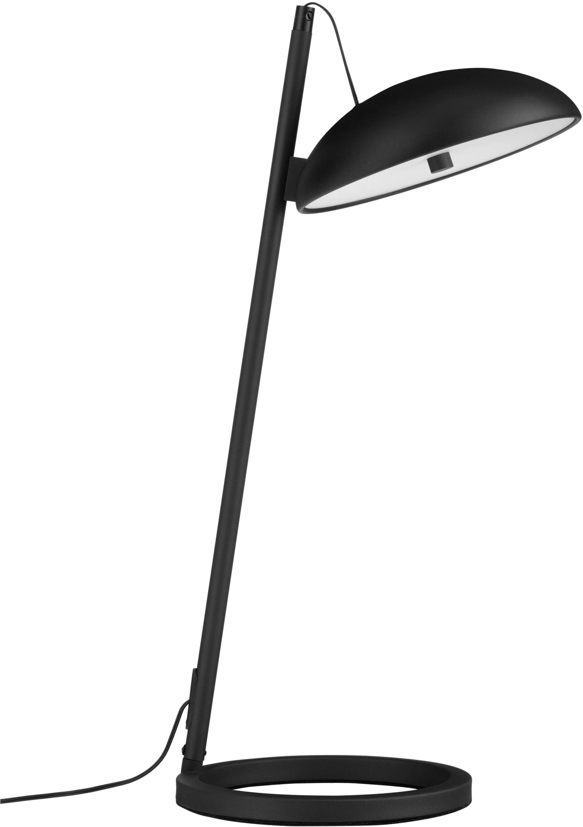 NOVA LUCE Tischleuchte FLUTE Schwarz Dimmbar LED