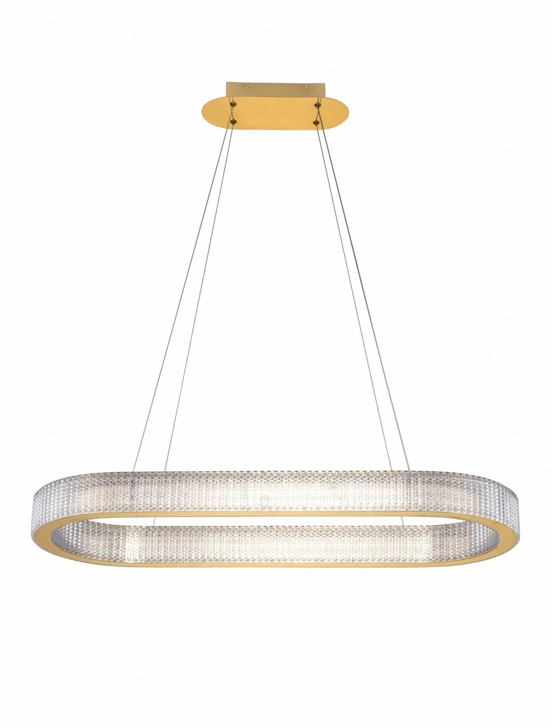 NOVA LUCE Pendelleuchte KINARA Gold Dimmbar LED