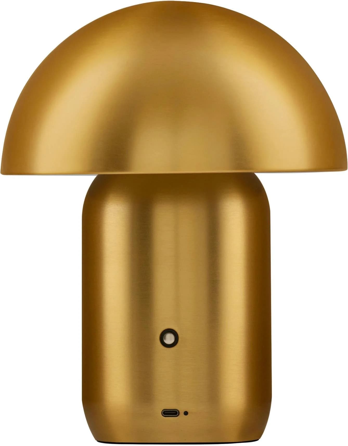 NOVA LUCE Tischleuchte POIS Goldfarben Pilzdesign LED