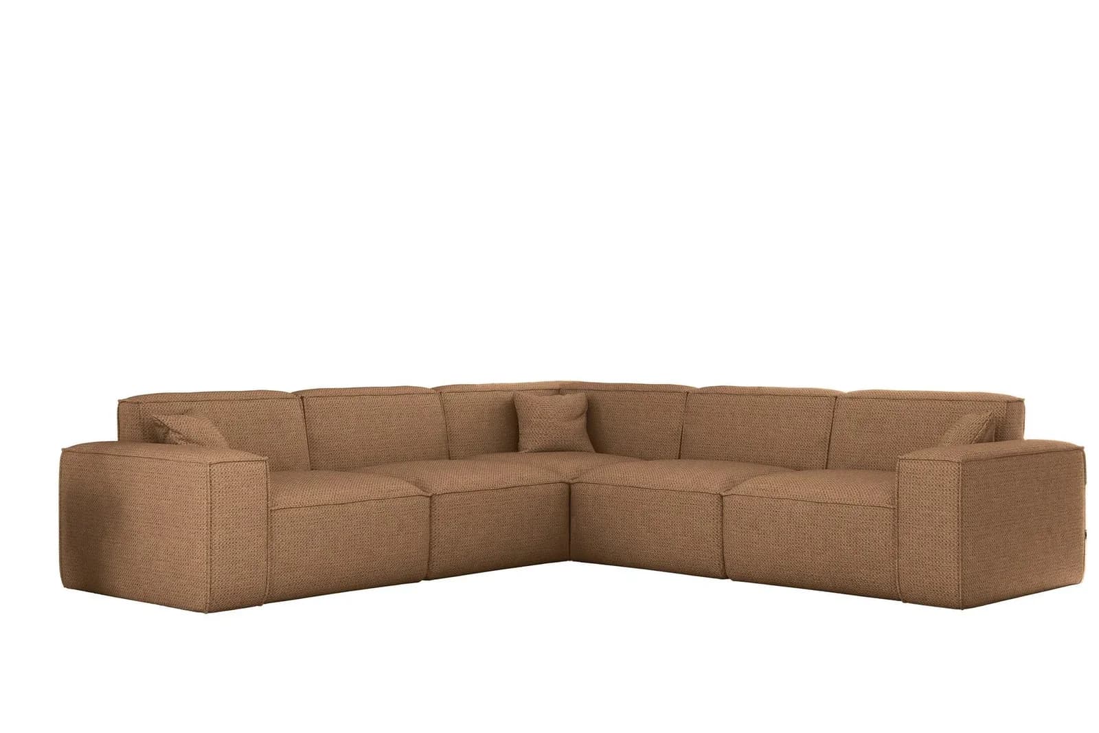 Fun Möbel ECKSOFA Celes Premium in Artico Dunkelrot