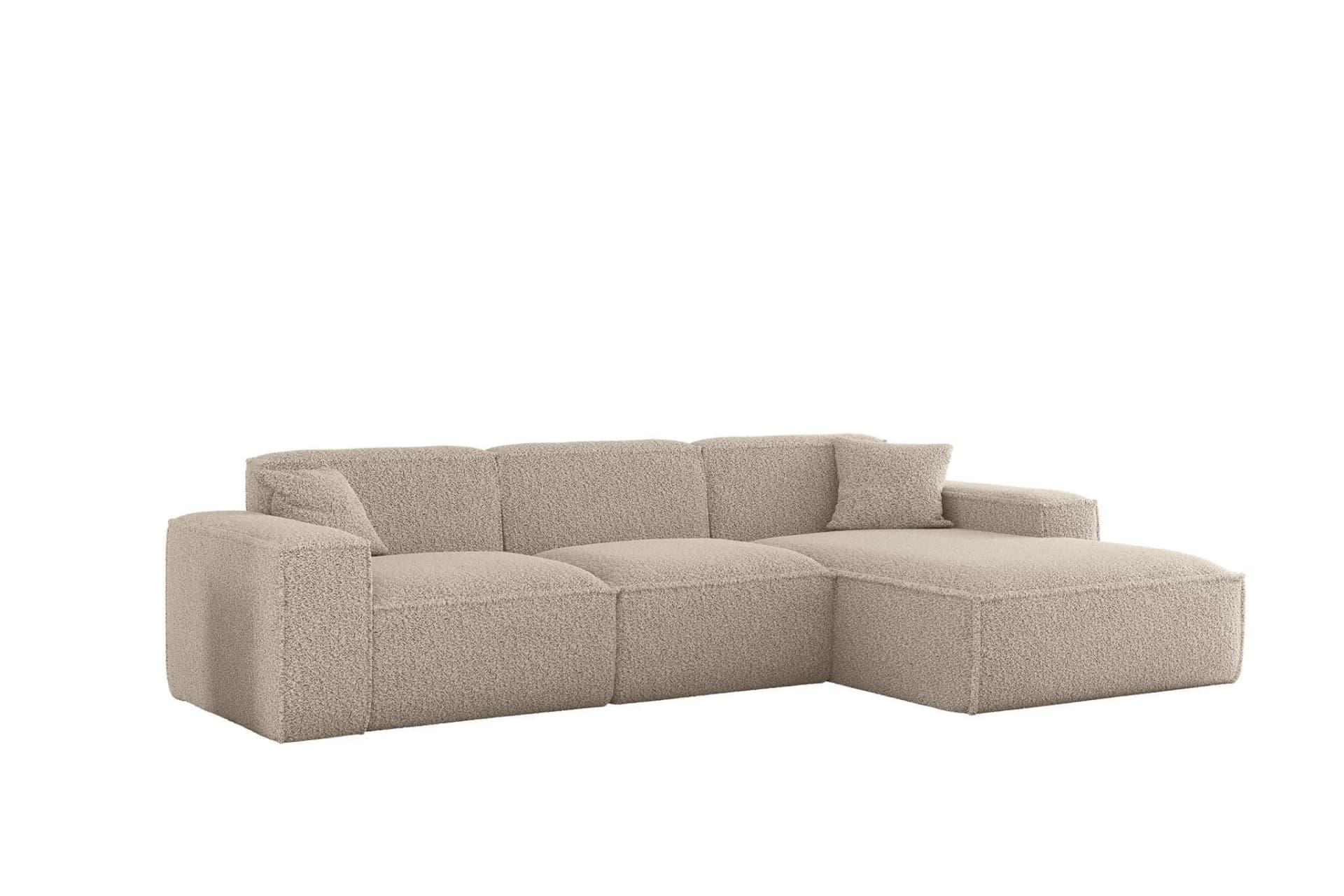 Fun Möbel Ecksofa Designersofa CELES PREMIUM Stoff Sven Ottomane Rechts oder Links