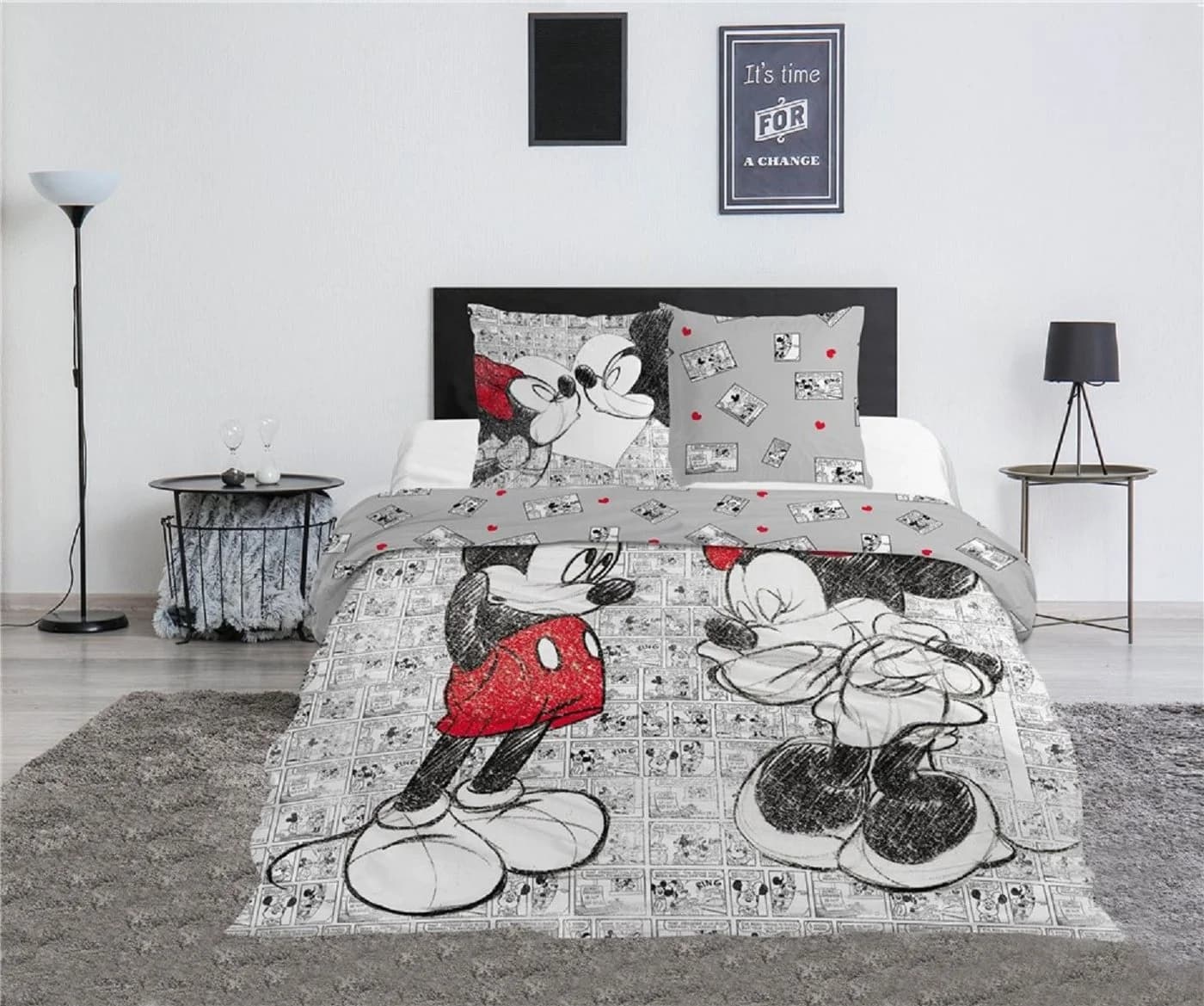 Disney Mickey Mouse Bettwäsche Set Mikrofaser 3-teilig
