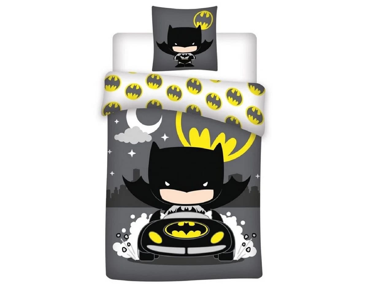 Batman Bettwäsche Set 140x200 cm Bio-Baumwolle Justice League