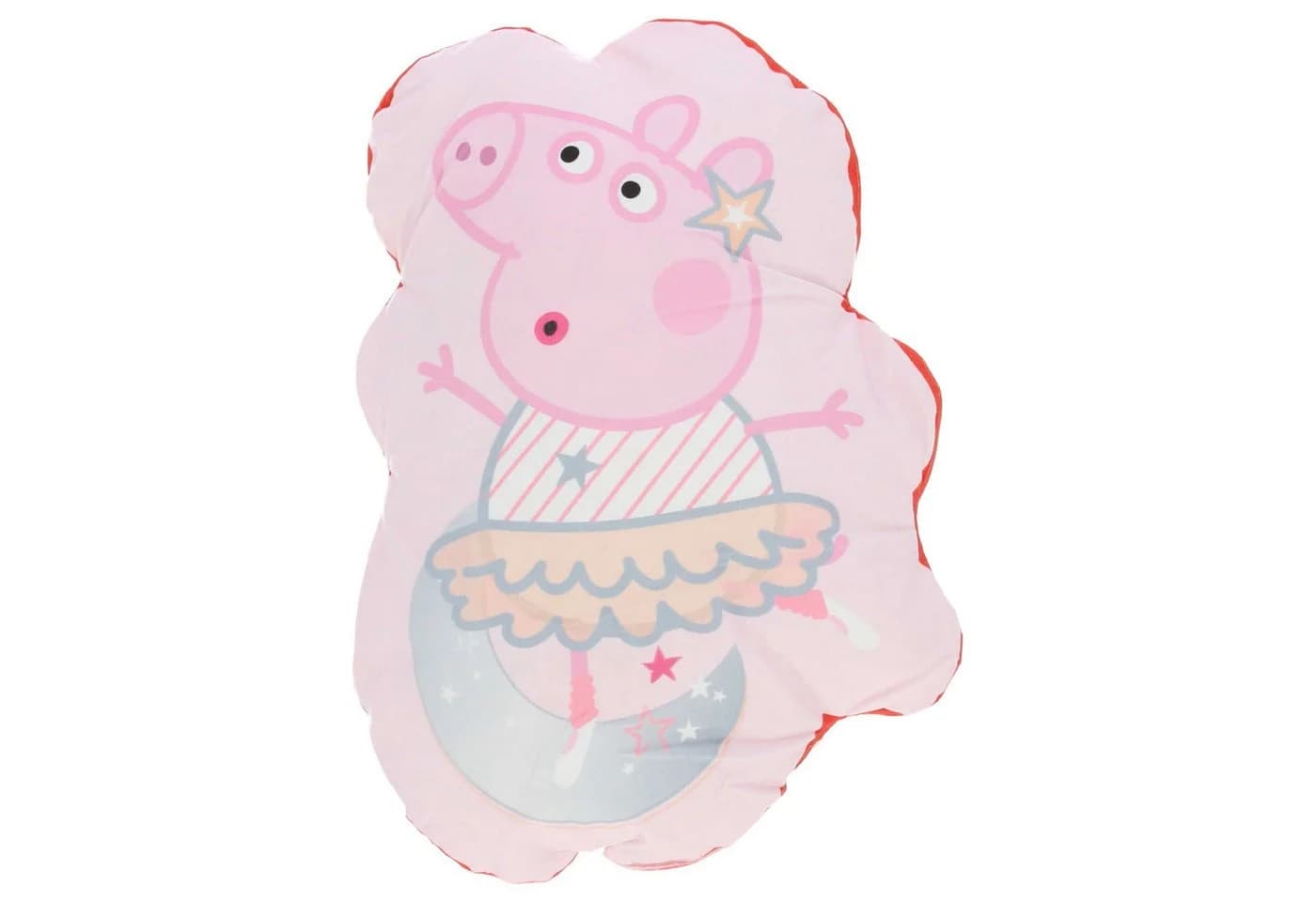 Peppa Pig Dekokissen Rosa Velours Form Peppa Pig