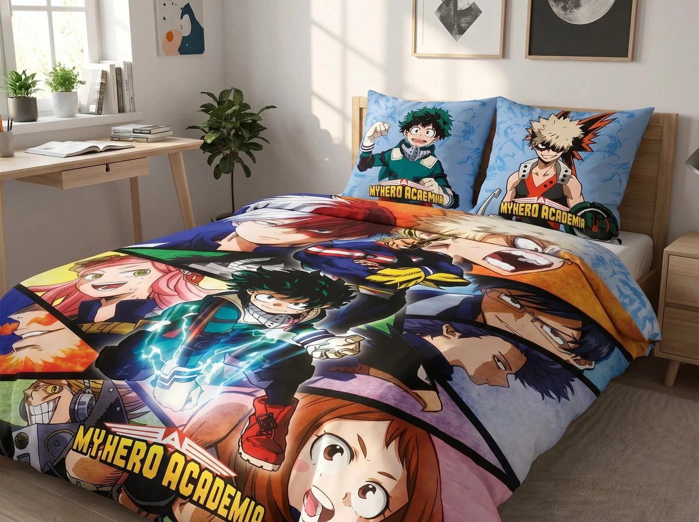 MY HERO ACADEMIA Kinderbettwäsche Set Bunt Mikrofaser