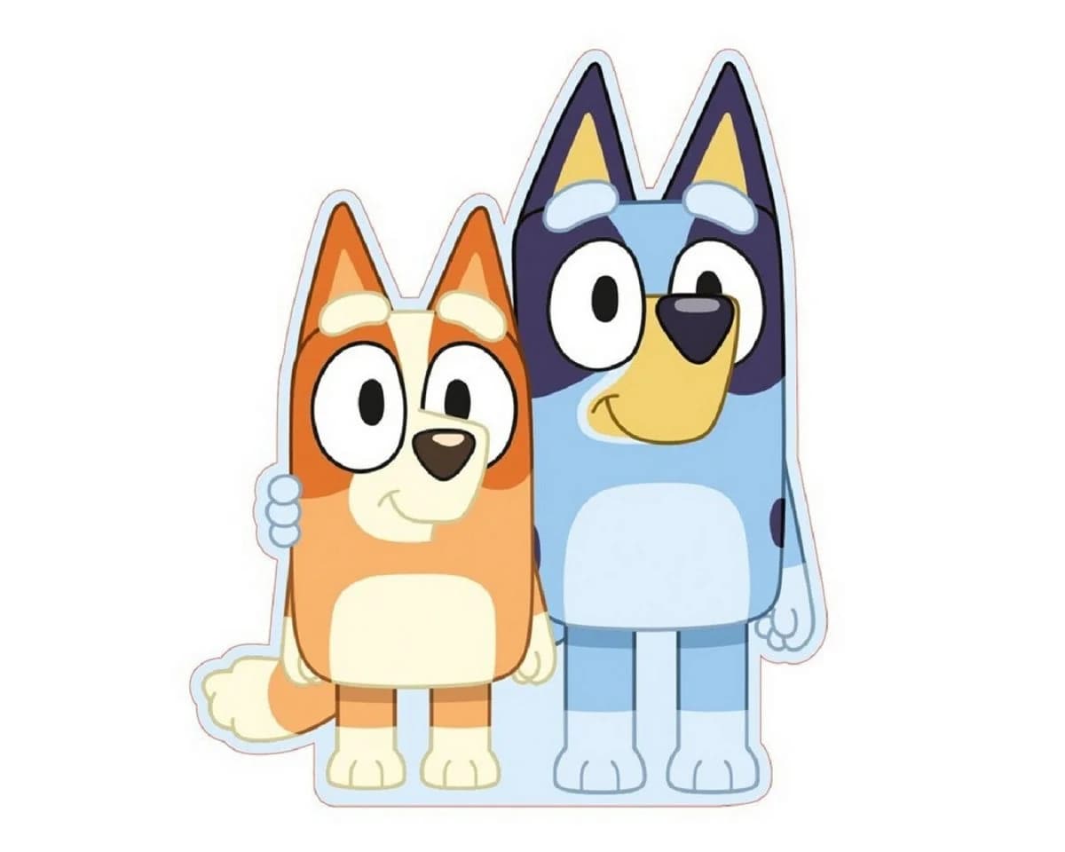 Bluey Dekokissen Plüschkissen Flauschiges Kuschelkissen für Zuhause