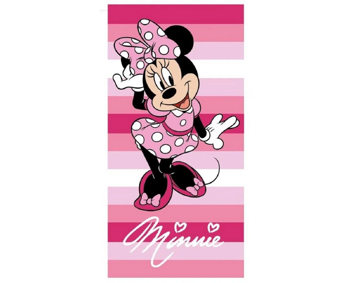 Disney Minnie Mouse Strandtuch Baumwolle Rosa 70x140 cm