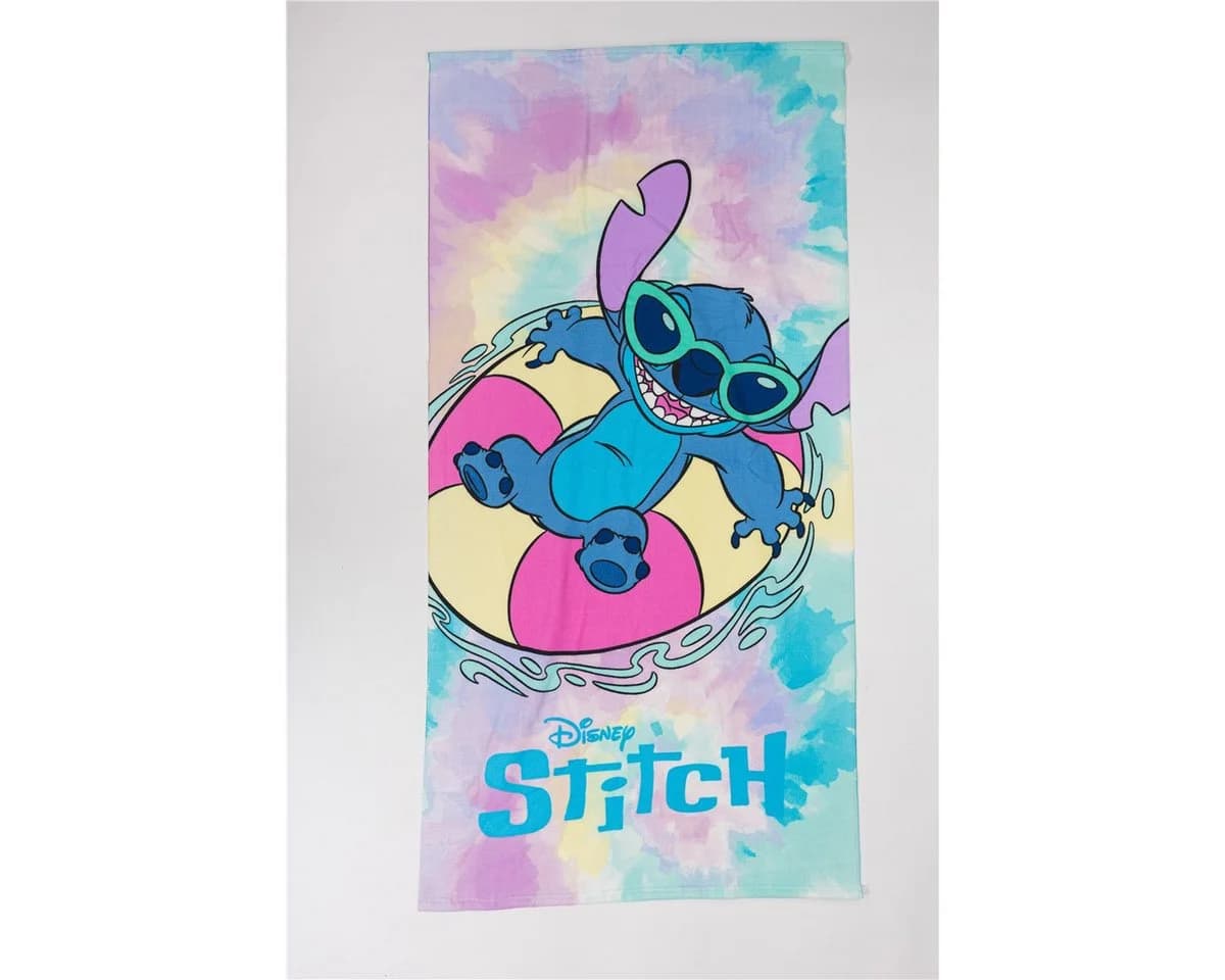 Lilo & Stitch Strandtuch Badetuch Rosa 70 × 140 cm