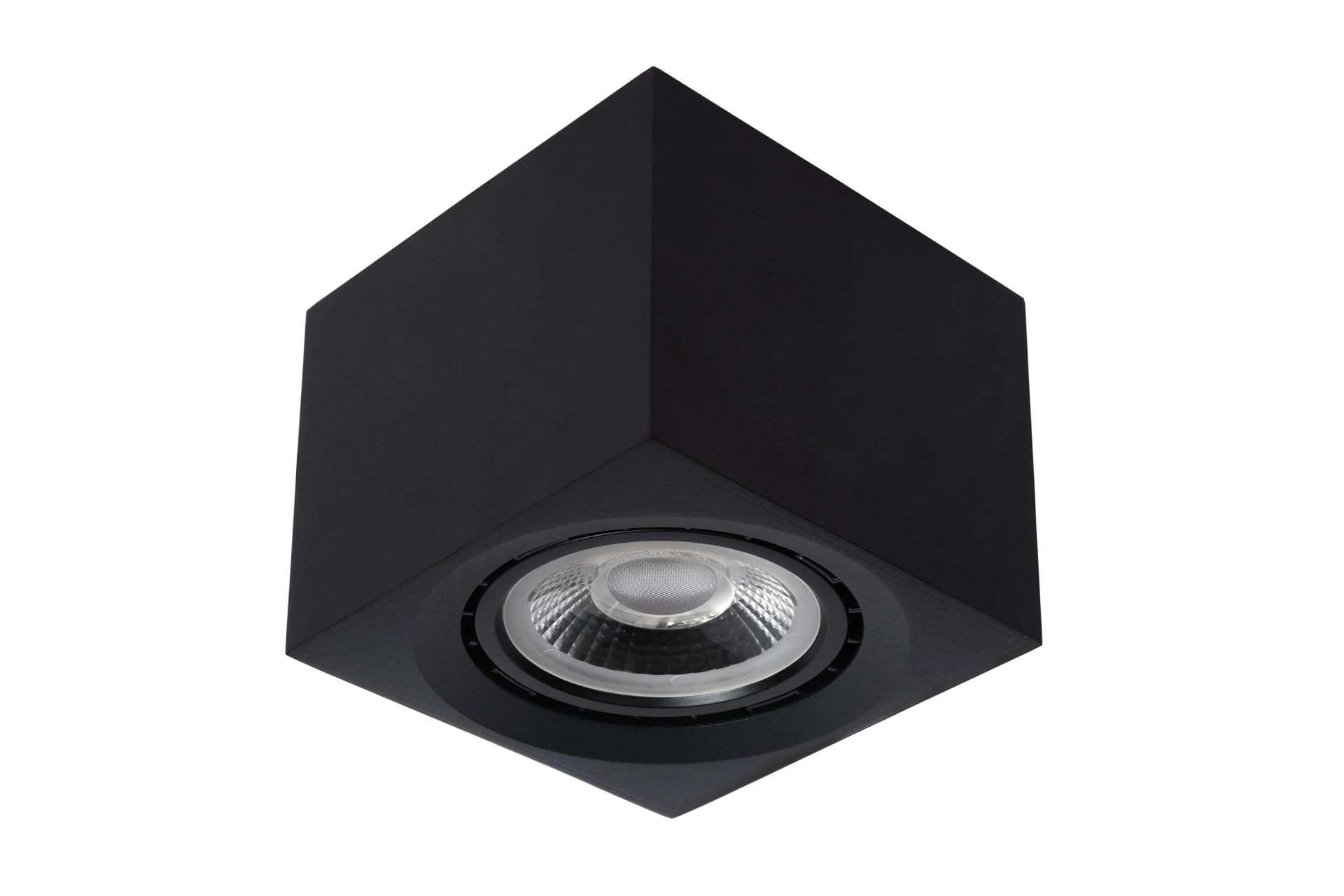 LUCiDE Deckenleuchte FEDLER Schwarz Aluminium Dimmbar