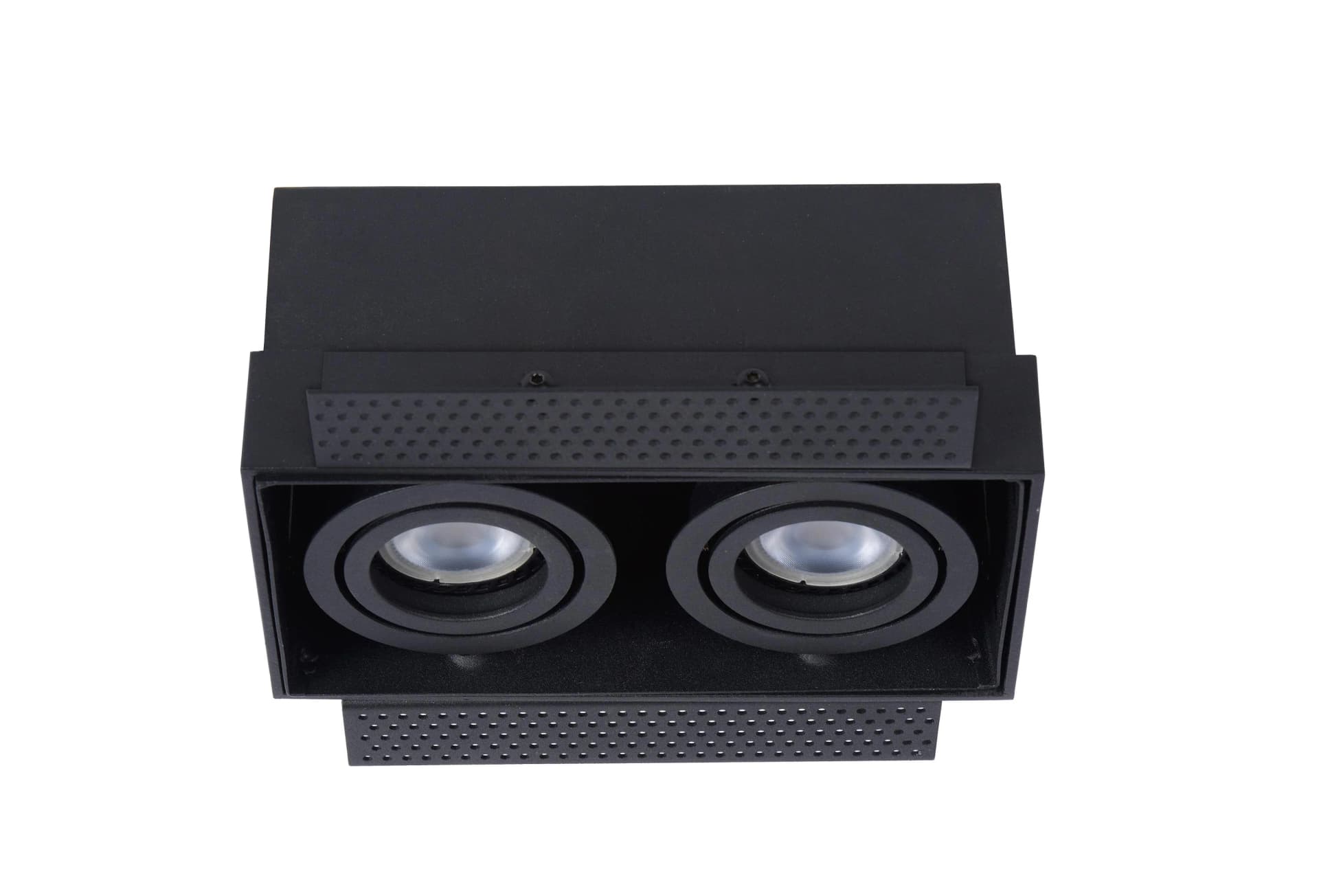Lucide Einbauleuchte TRIMLESS Schwarz Aluminium 2x GU10