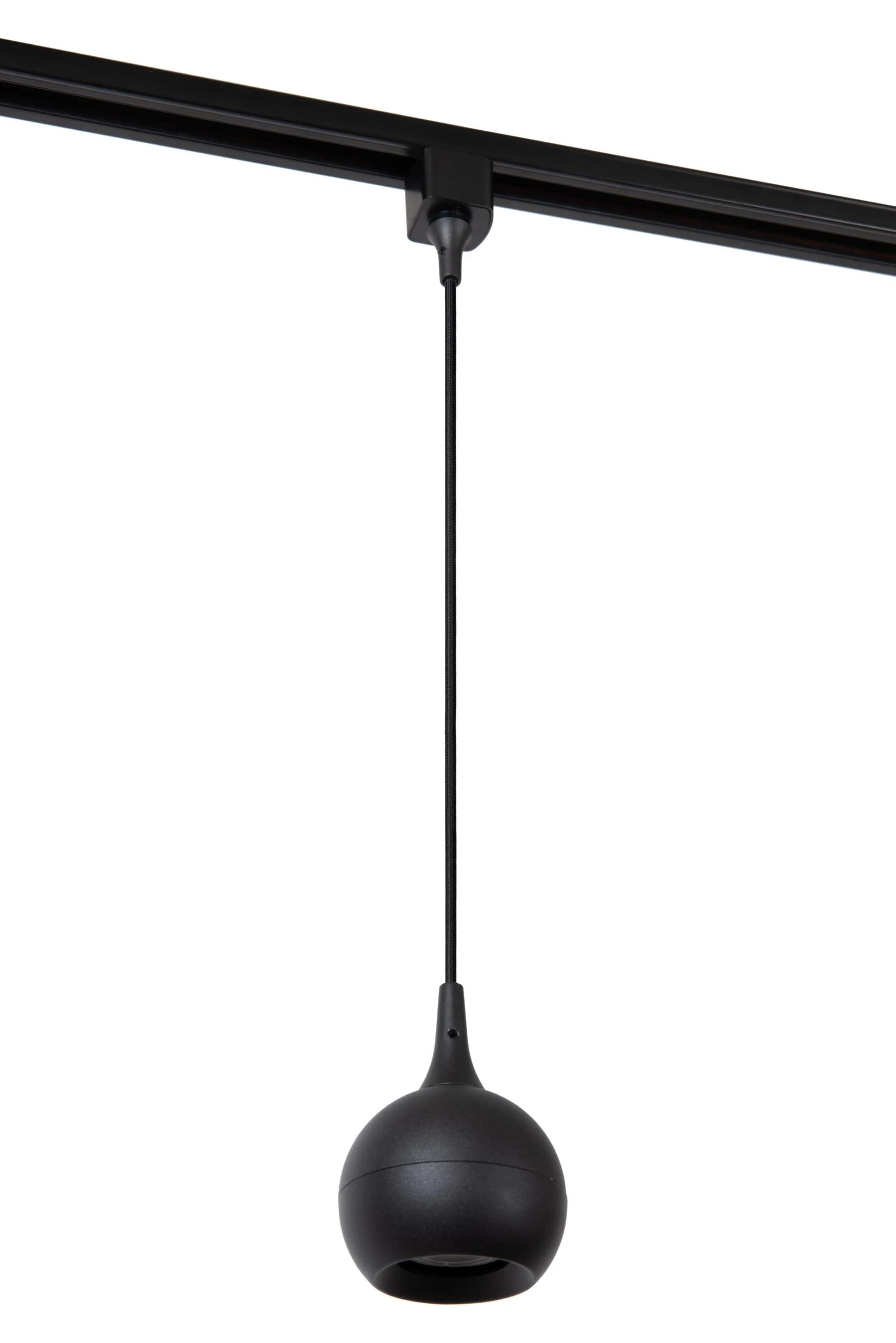 Trendige Hängelampe aus Aluminium in Schwarz