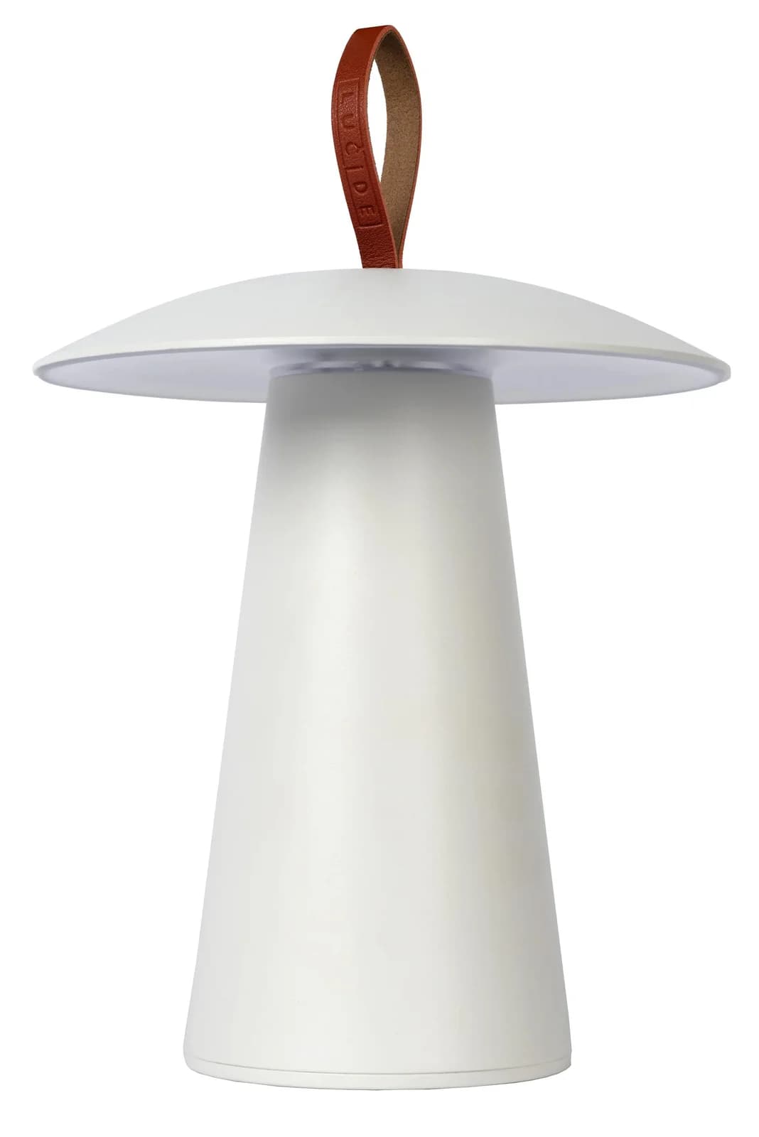 LED-Akkutischlampe La Donna Weiß Aluminium Dimmbar