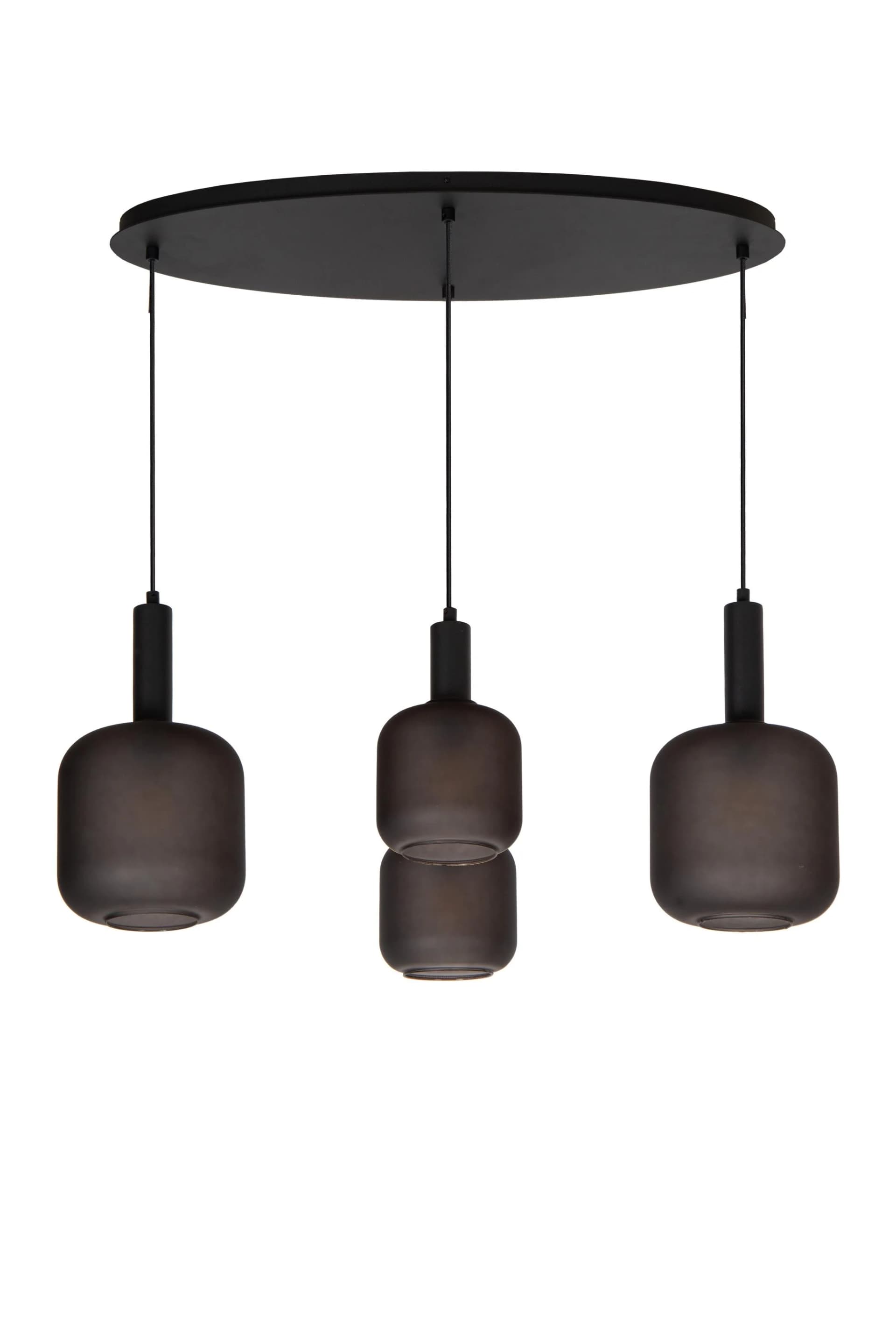 Pendelleuchte ELOISE Glas Metall 4 x E27