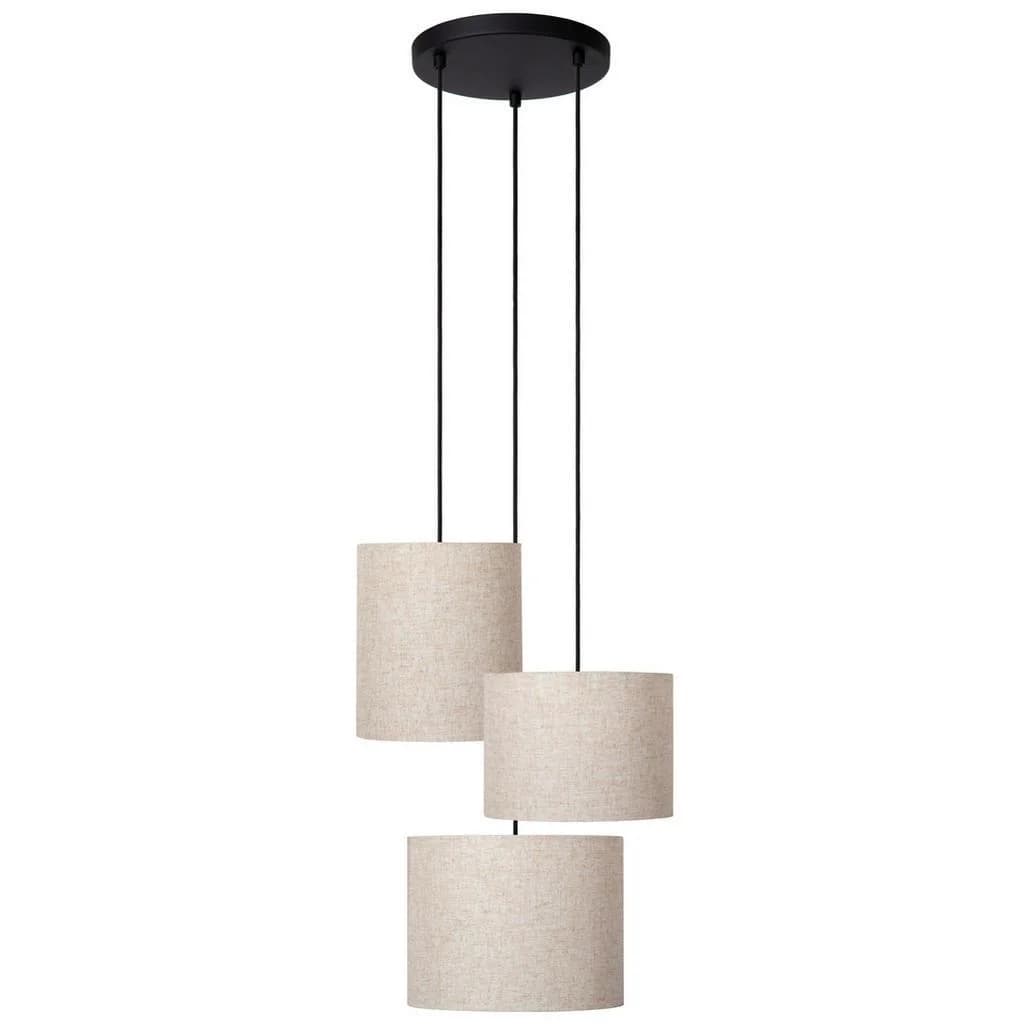 Lucide Pendelleuchte Maya Beige Dimmbar