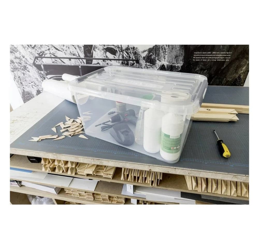 Curver Aufbewahrungsbox HANDY+ 50L Transparent Stapelbar