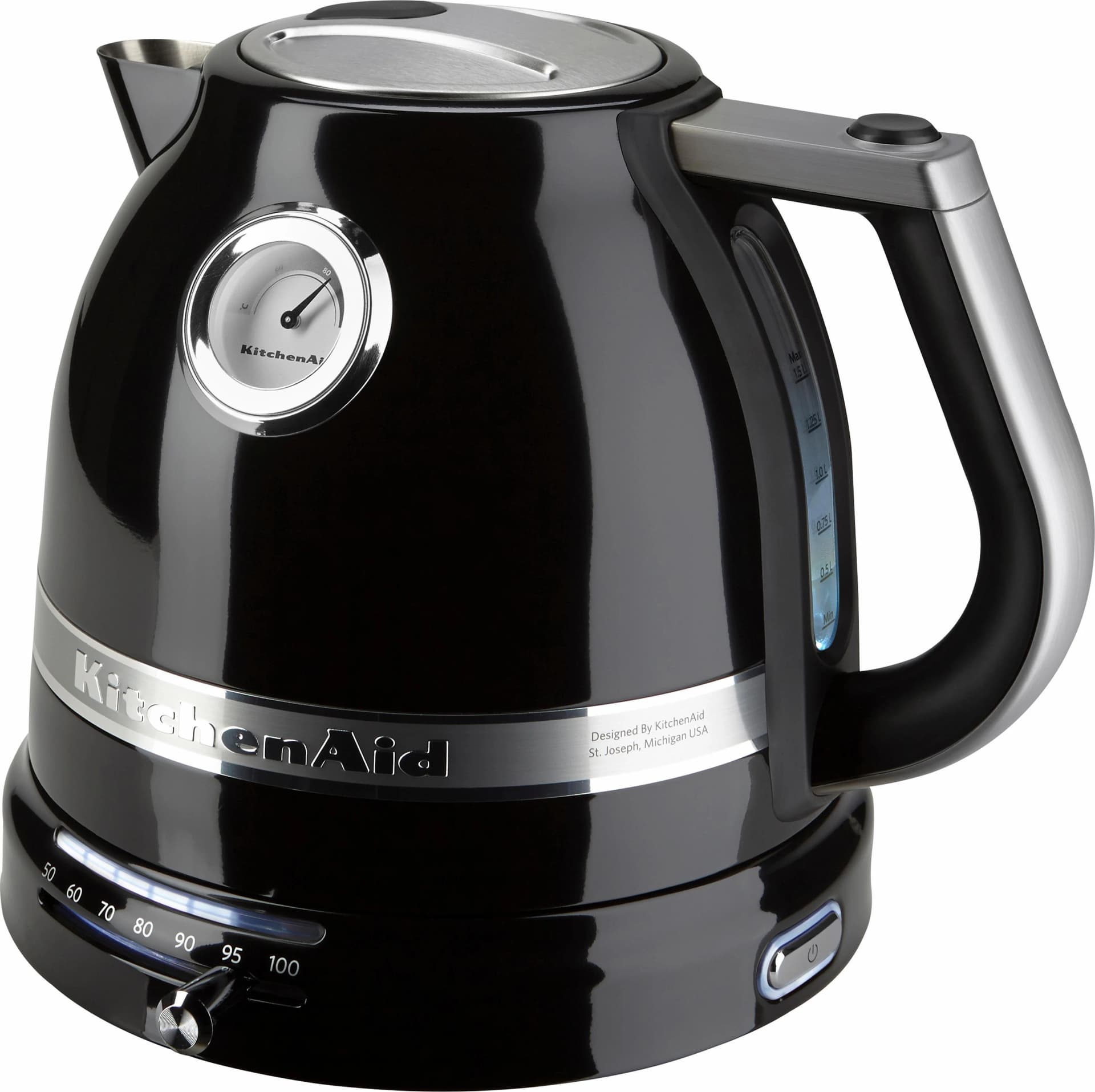 Wasserkocher Artisan-Stil Onyx Schwarz