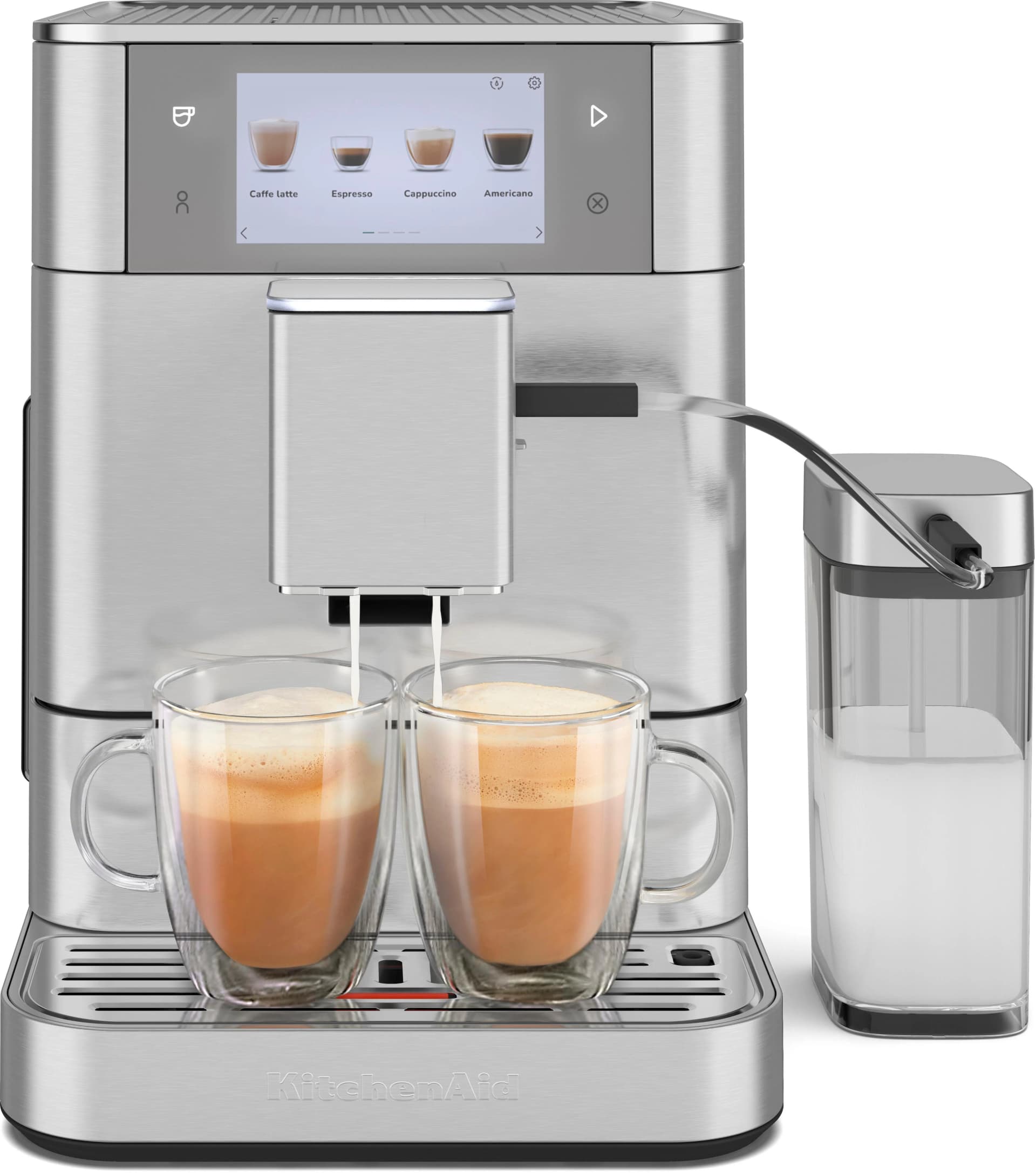 KITCHENAID Kaffeevollautomat 5KES8558ESX Grau Edelstahl
