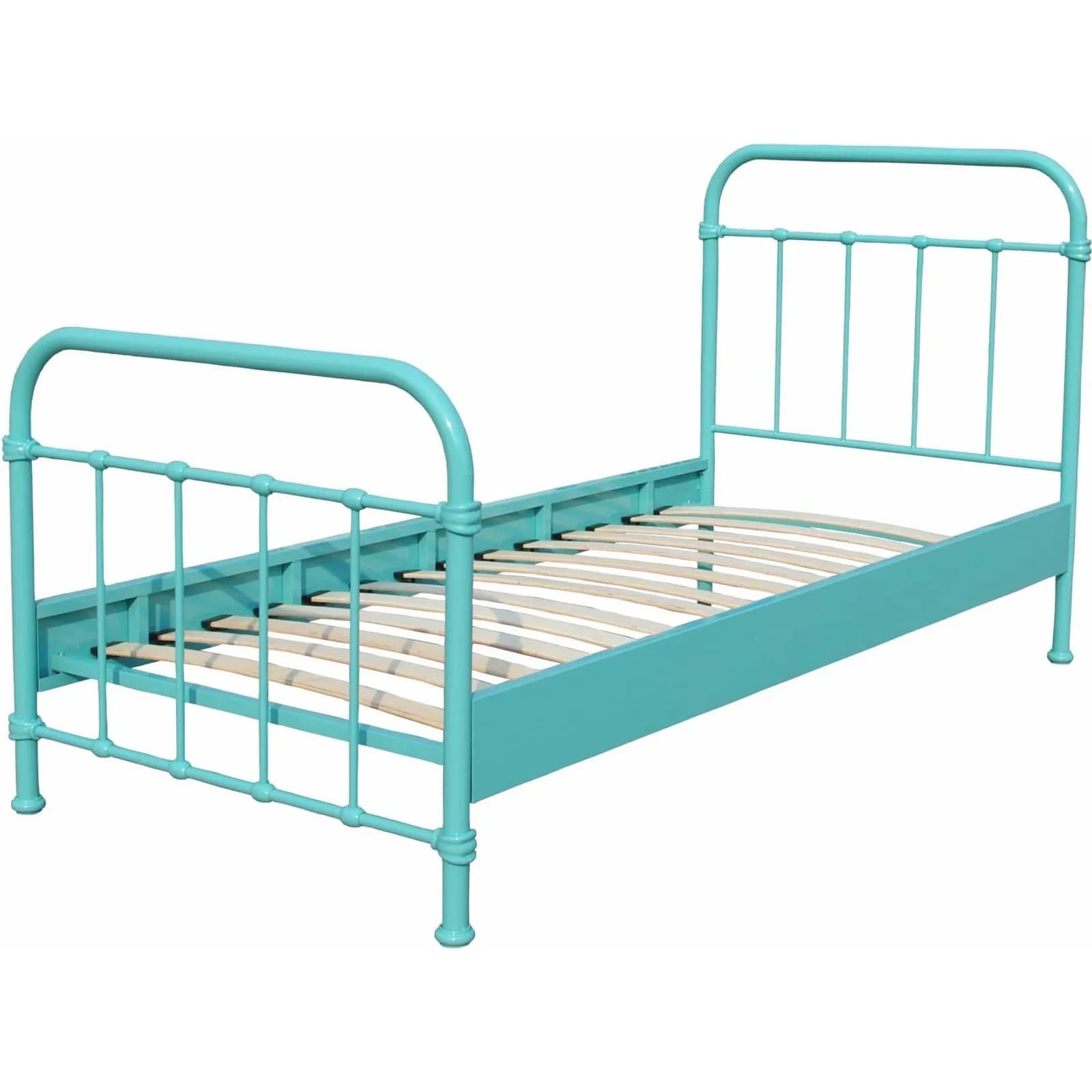 VIPACK Metallbett New York Türkis 90x200 cm
