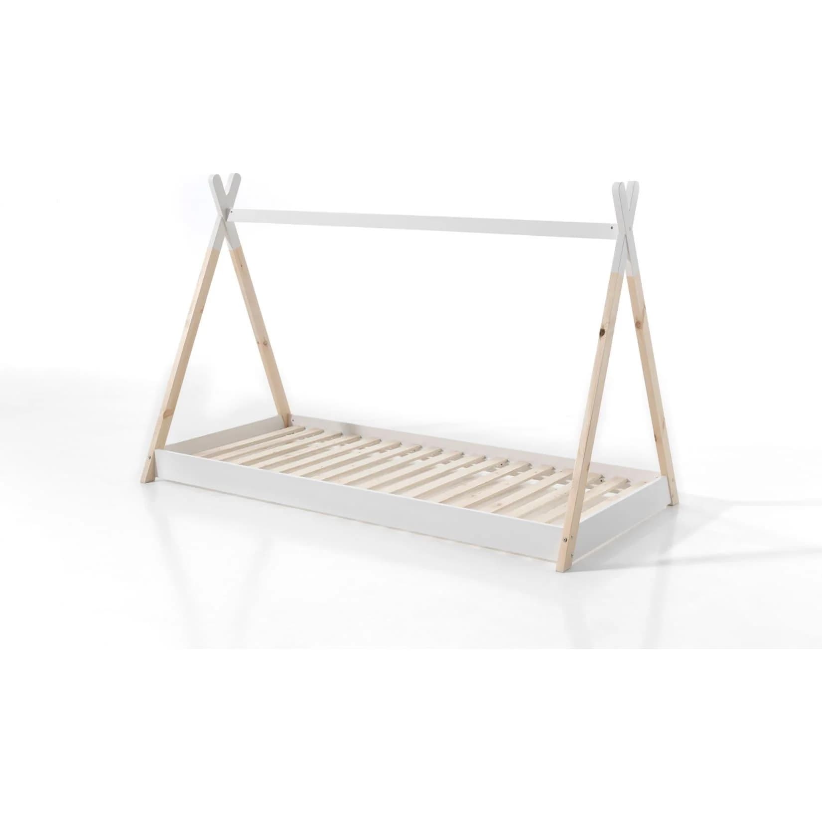 VIPACK Tipi Kinderbett Zelt-Optik Kiefer Massivholz