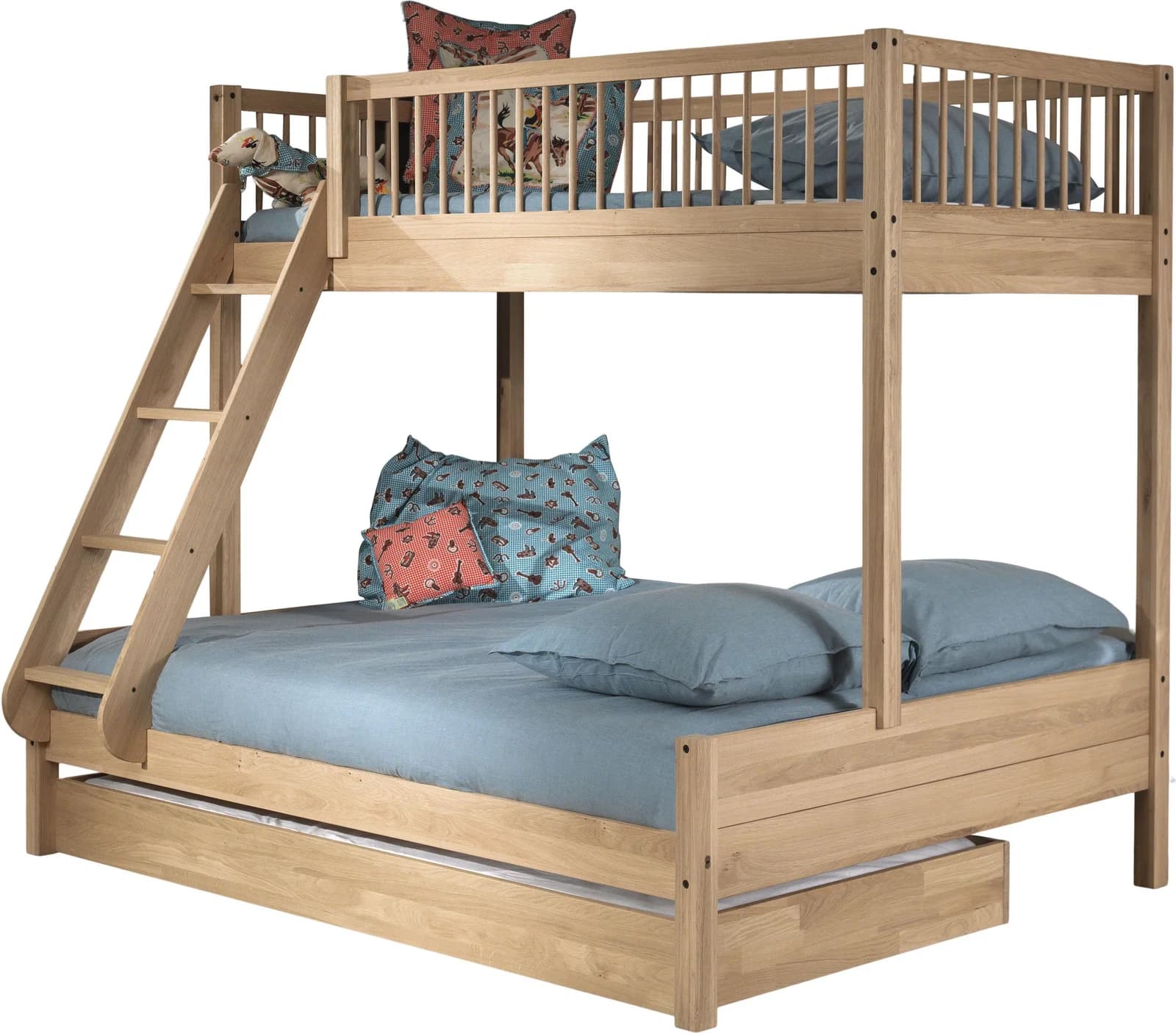Vipack Etagenbett Forrest Massivholzbett Eiche Natur