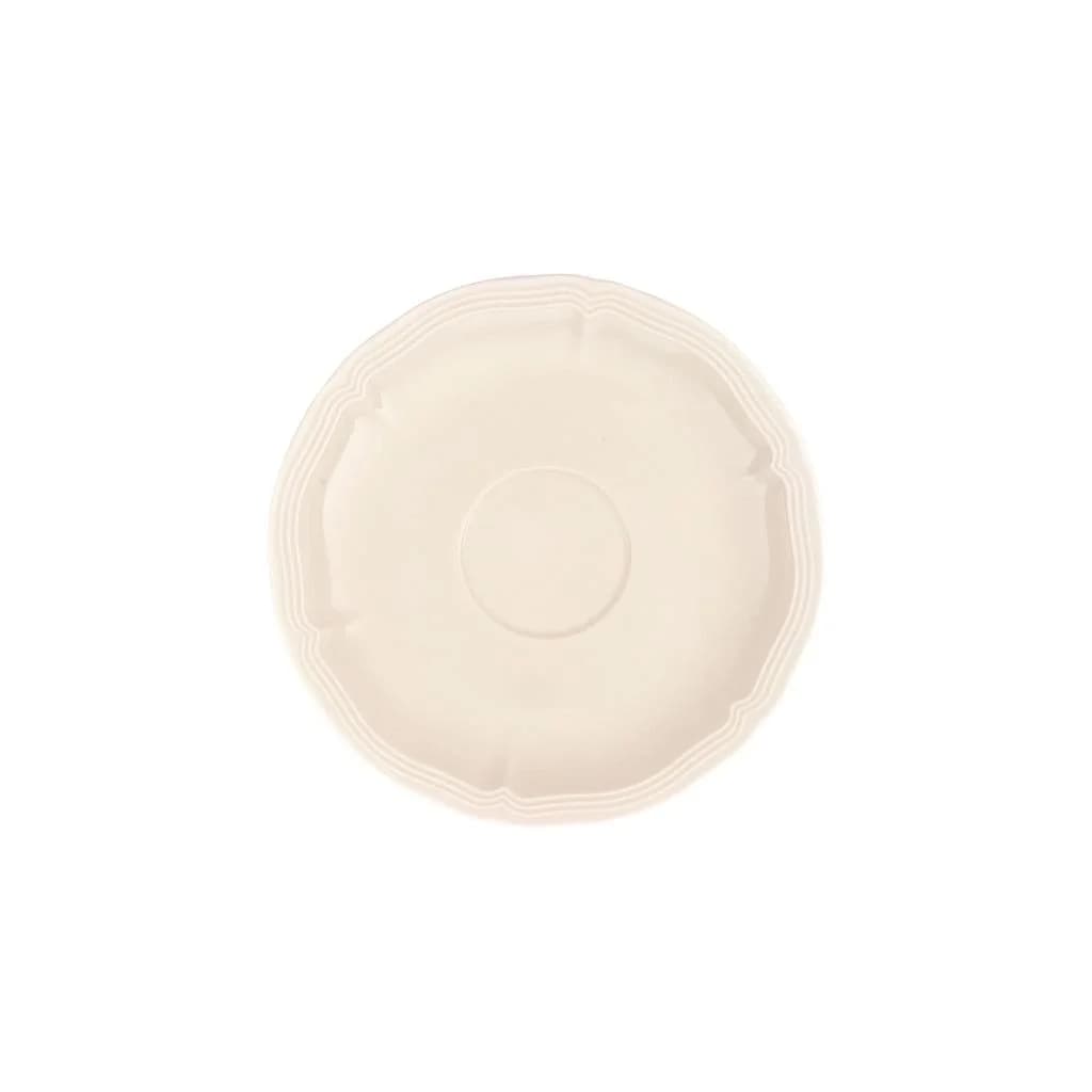 Villeroy & Boch Kaffee-/Teeuntertasse Manoir 14,5 cm Weiß Premium-Porzellan
