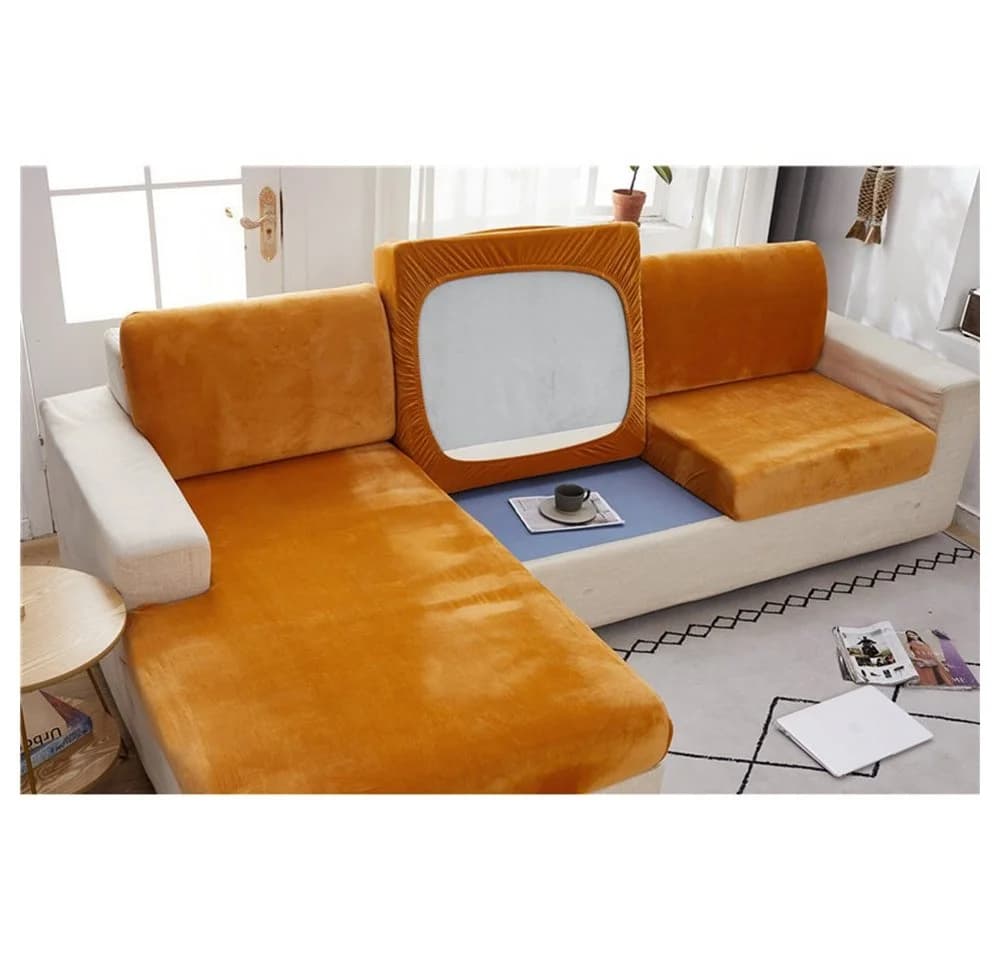 Kaket Sofahusse L-Form Stretch Bezug Polyester