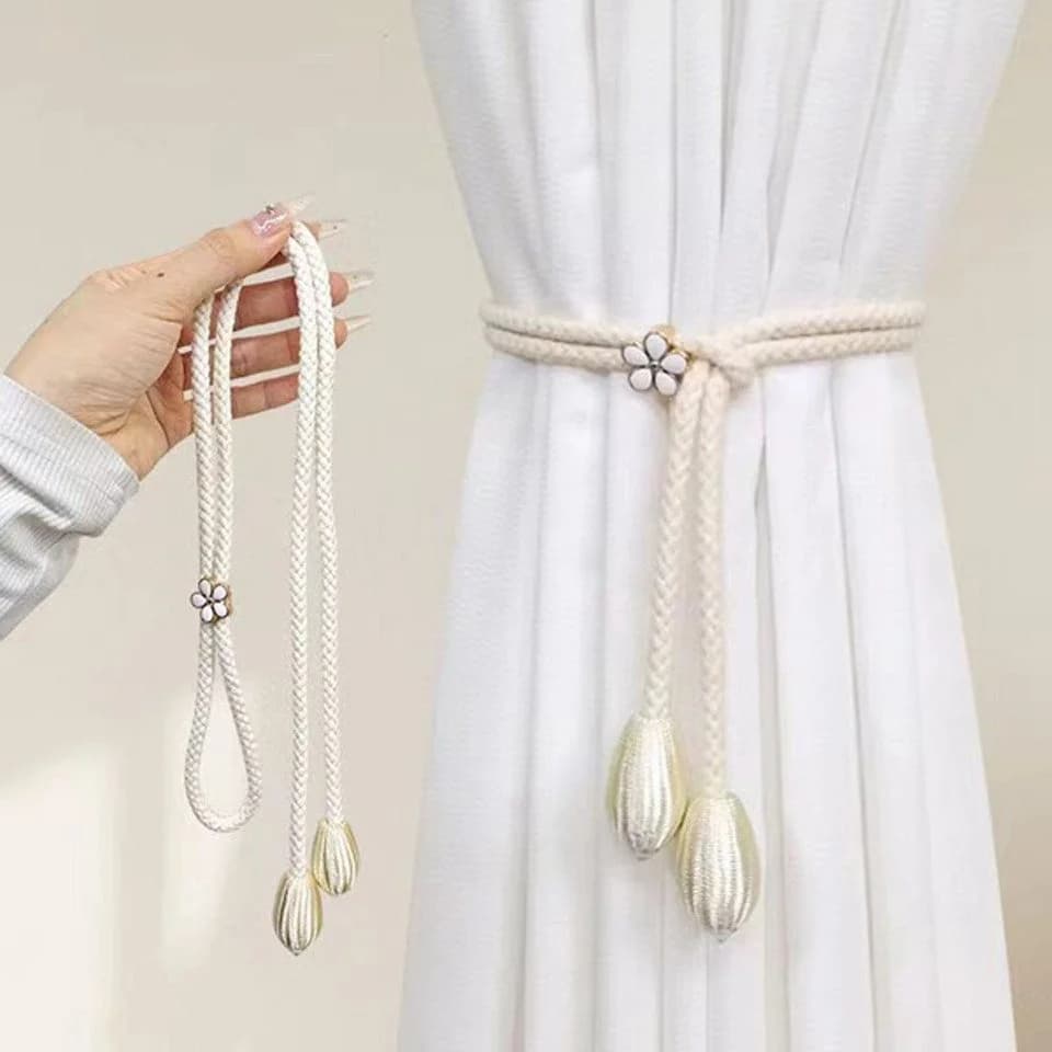 Coonoor Raffhalter Gardinen 4-tlg. Beige Nordischer Stil
