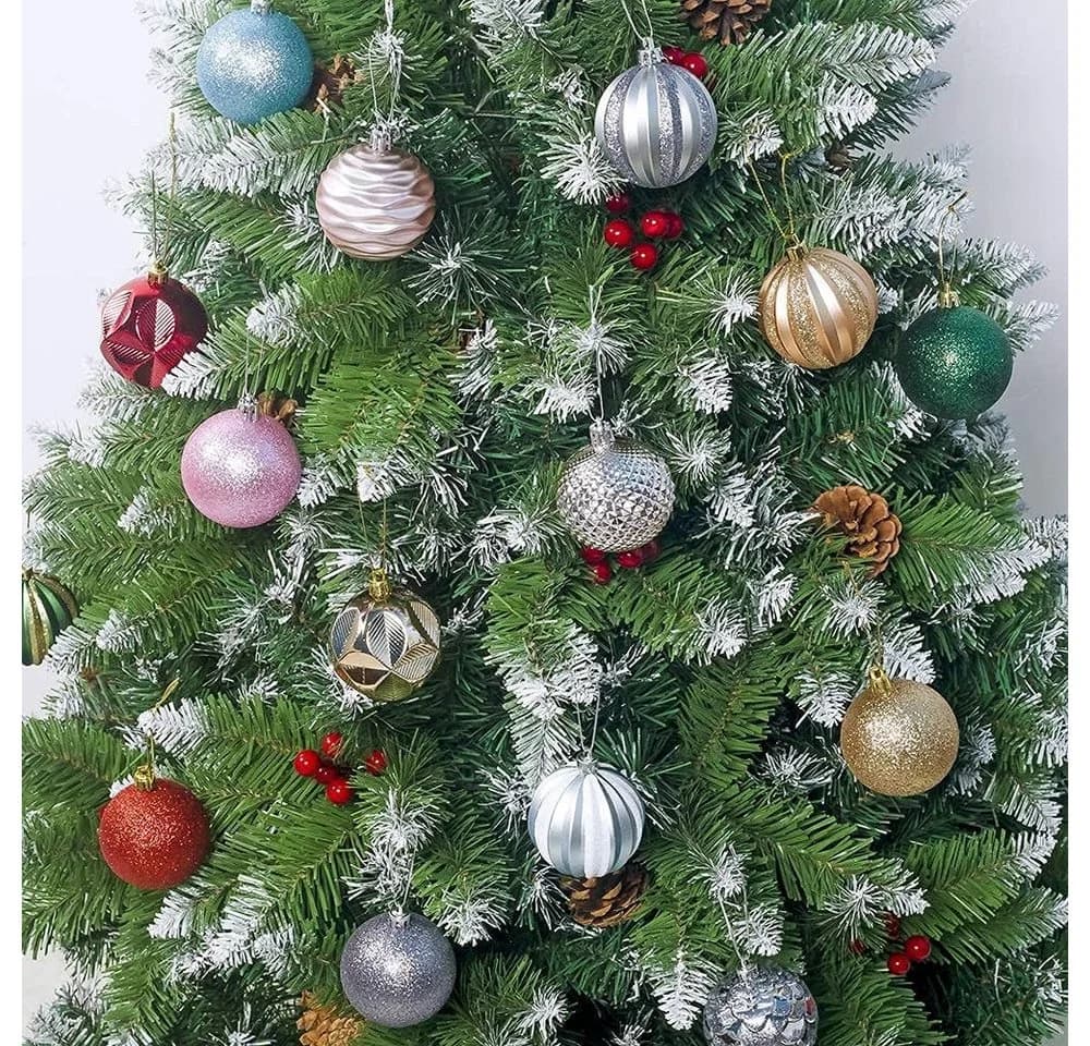 Bextsrack Weihnachtsbaumkugeln 12-teiliges Set Rot