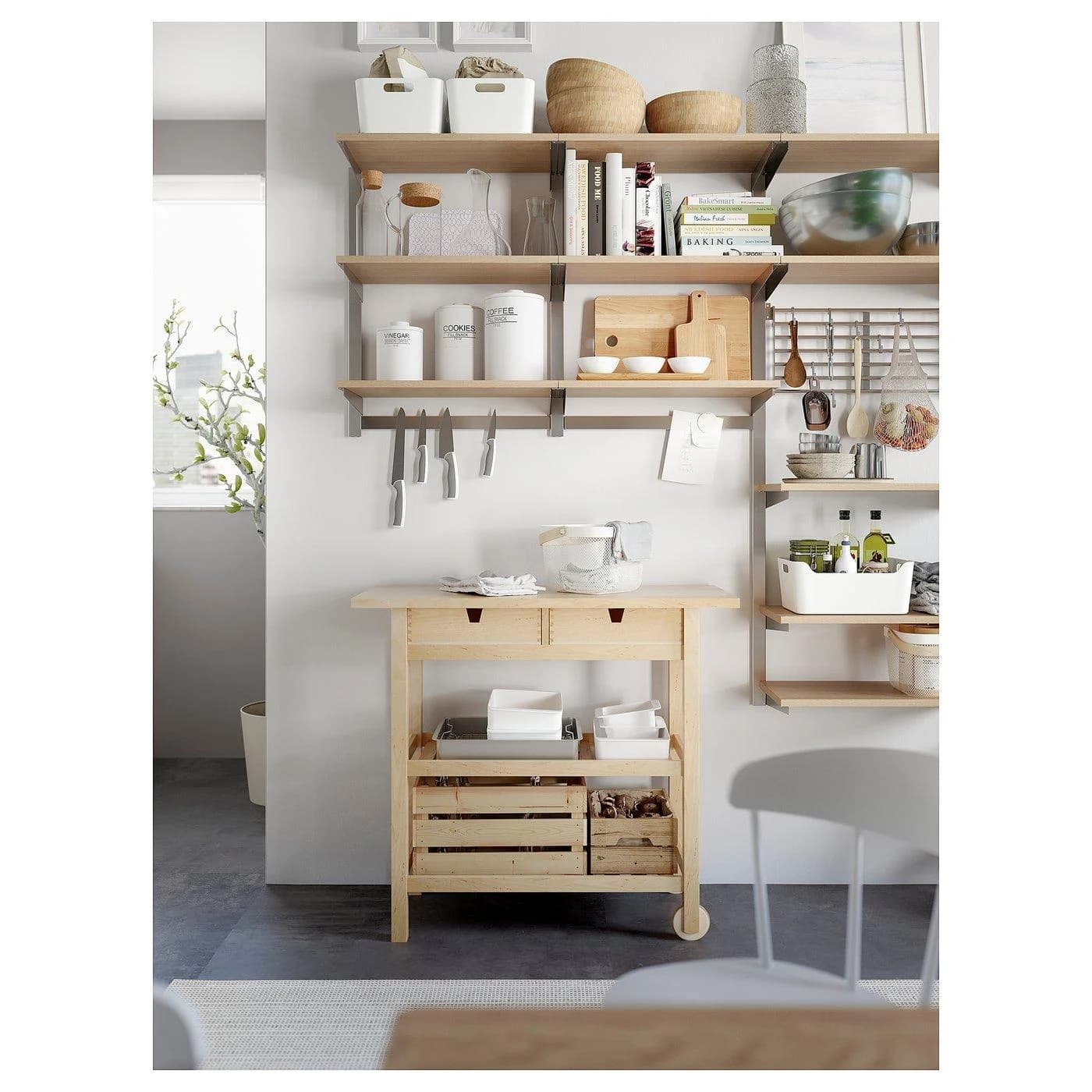 IKEA FÖRHÖJA Servierwagen Birke Skandinavisch