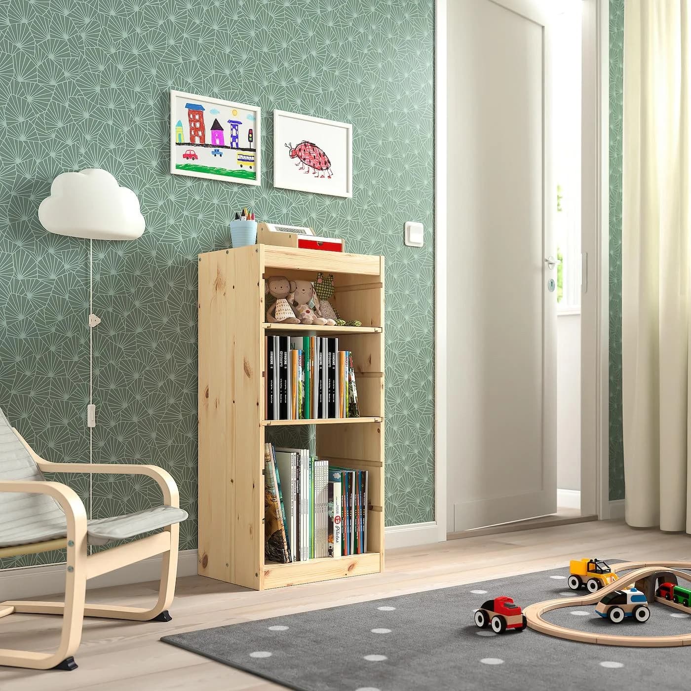 IKEA TROFAST Aufbewahrung mit Böden Weiß Holz