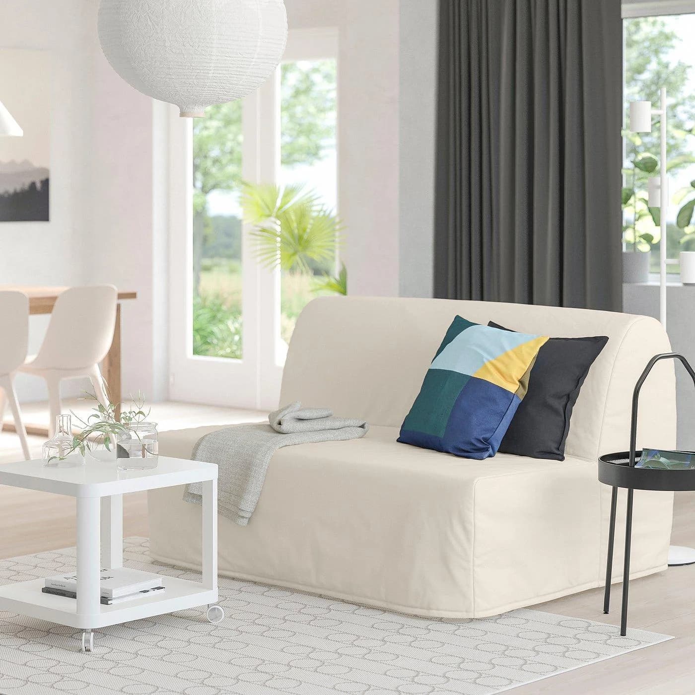 IKEA LYCKSELE MURBO 2er-Bettsofa Braun
