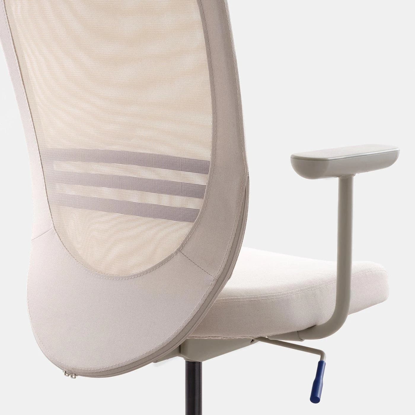 IKEA FLINTAN Armlehnenpaar Beige für Schreibtischstuhl