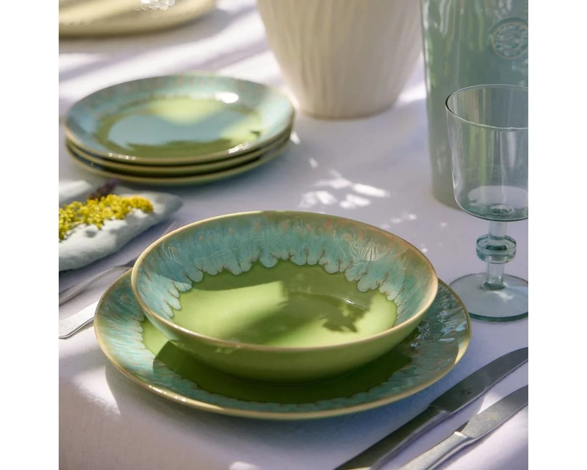 Costa Nova Teller Taormina Lime Green, Speiseteller, 27 cm