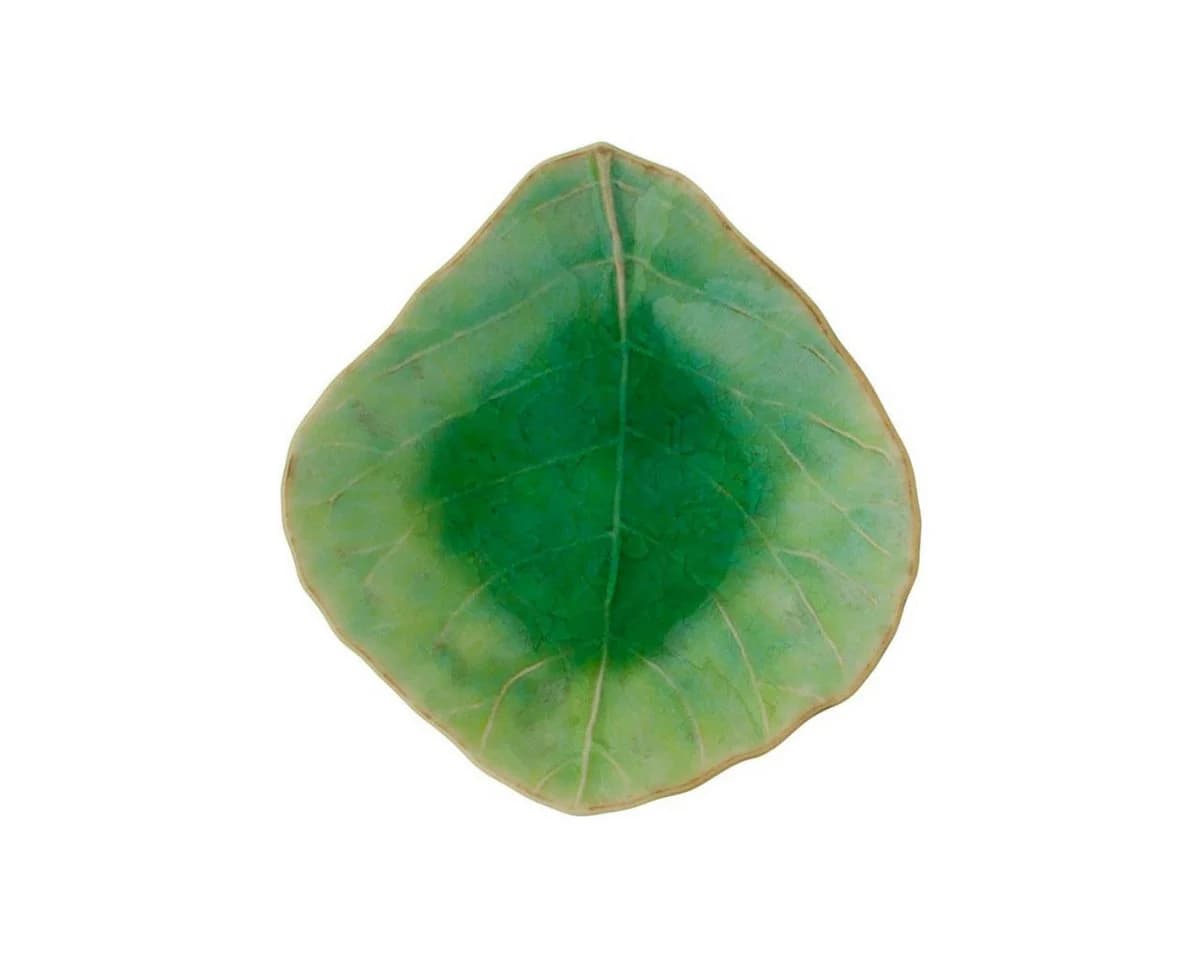Costa Nova Dipschale Blatt-Form Riviera Tomato Green Keramik