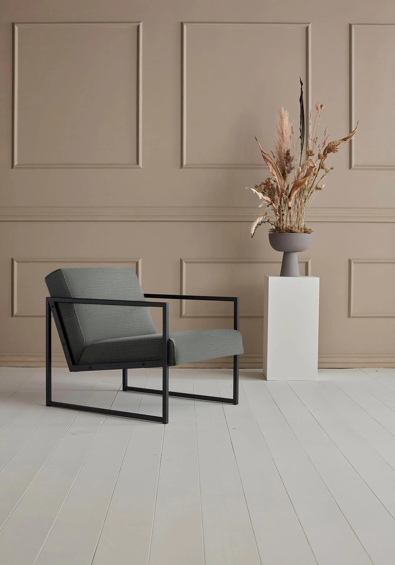 Innovation Living Vikko Cocktailsessel Grau Schwarz Metall